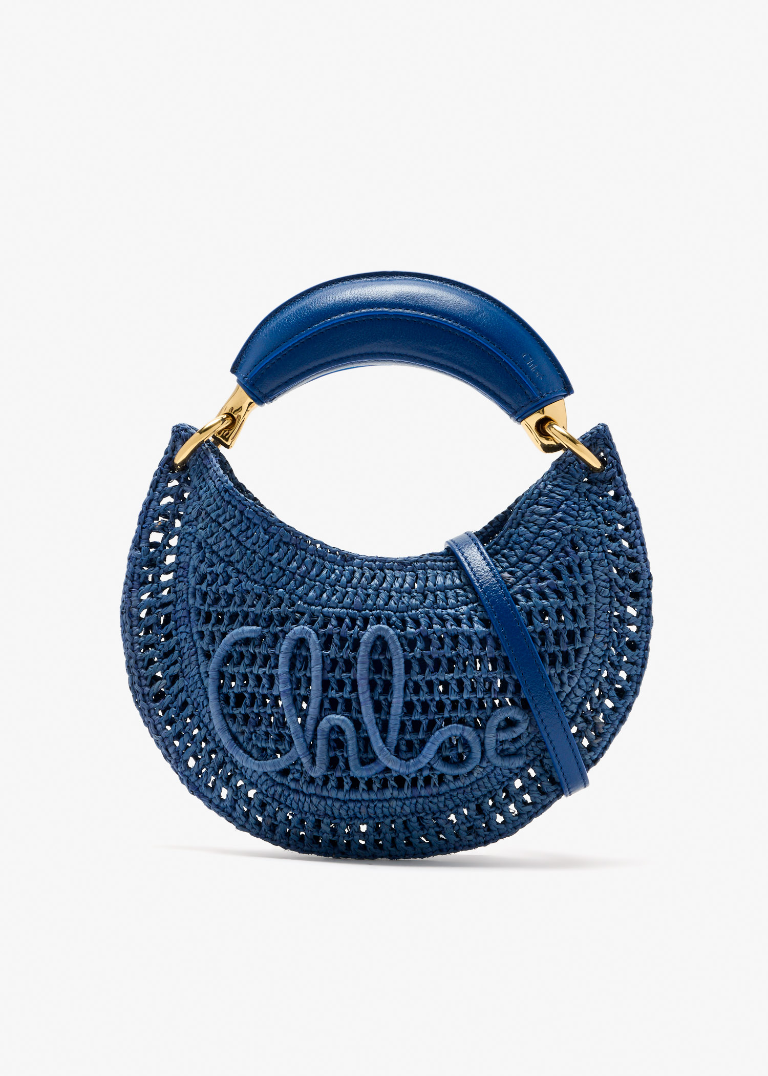 

Mini Summer Banana hobo bag, Blue