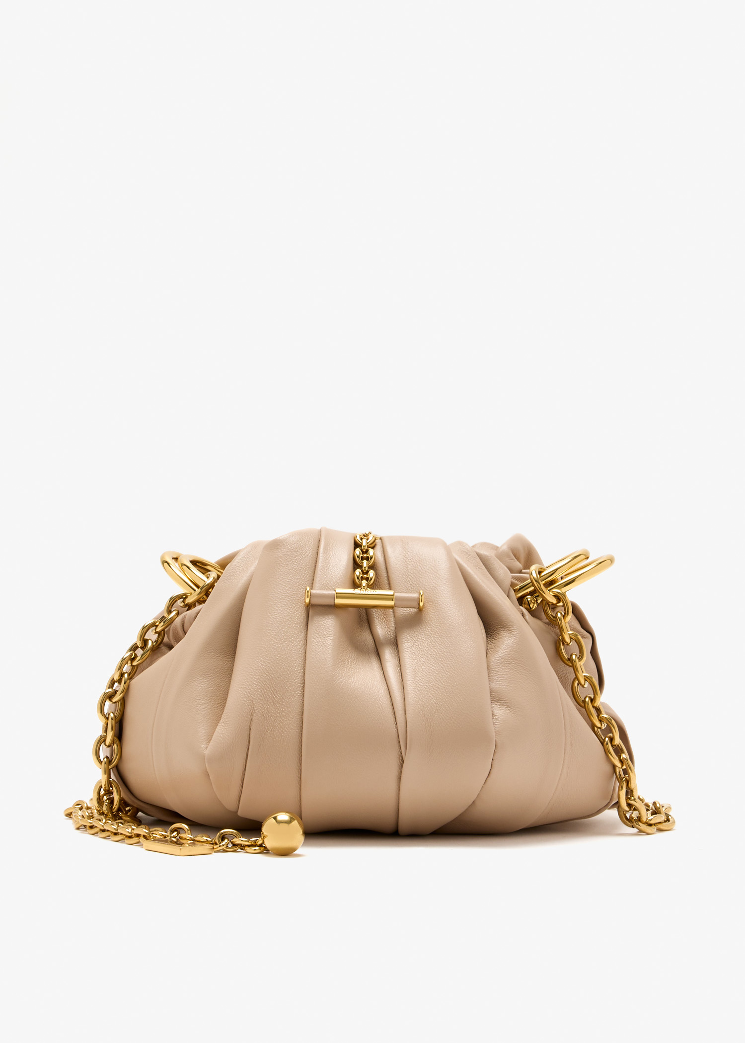 

Plissè shoulder bag, Beige