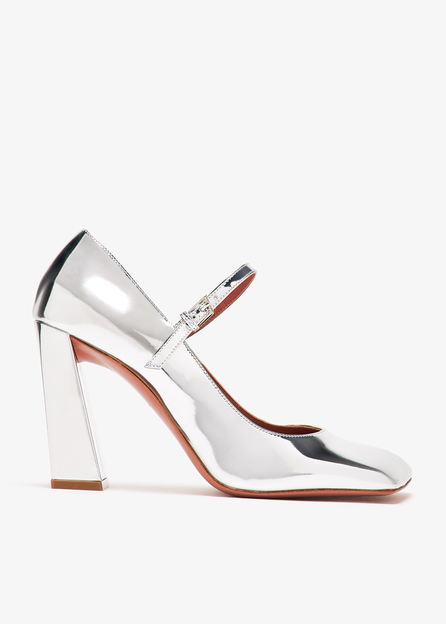 

Charlotte Mary Jane pumps, Silver