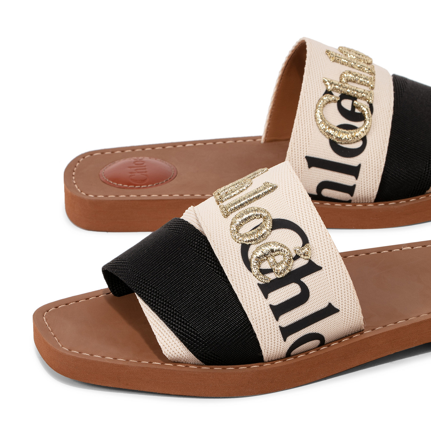 

Woody flat sandals, White