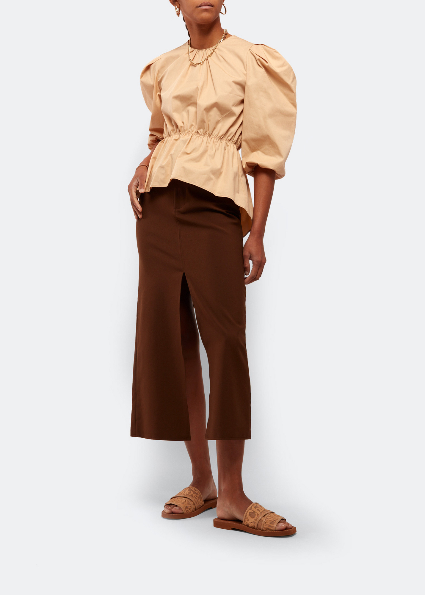 

Woody flat sandals, Beige