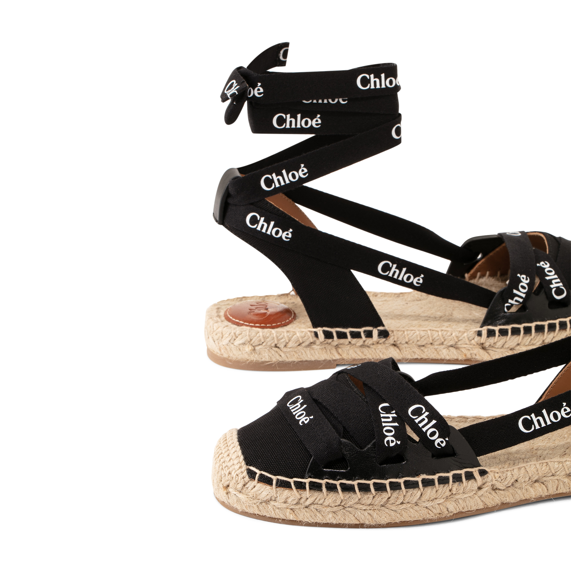 

Ingrid lace-up espadrilles, Black