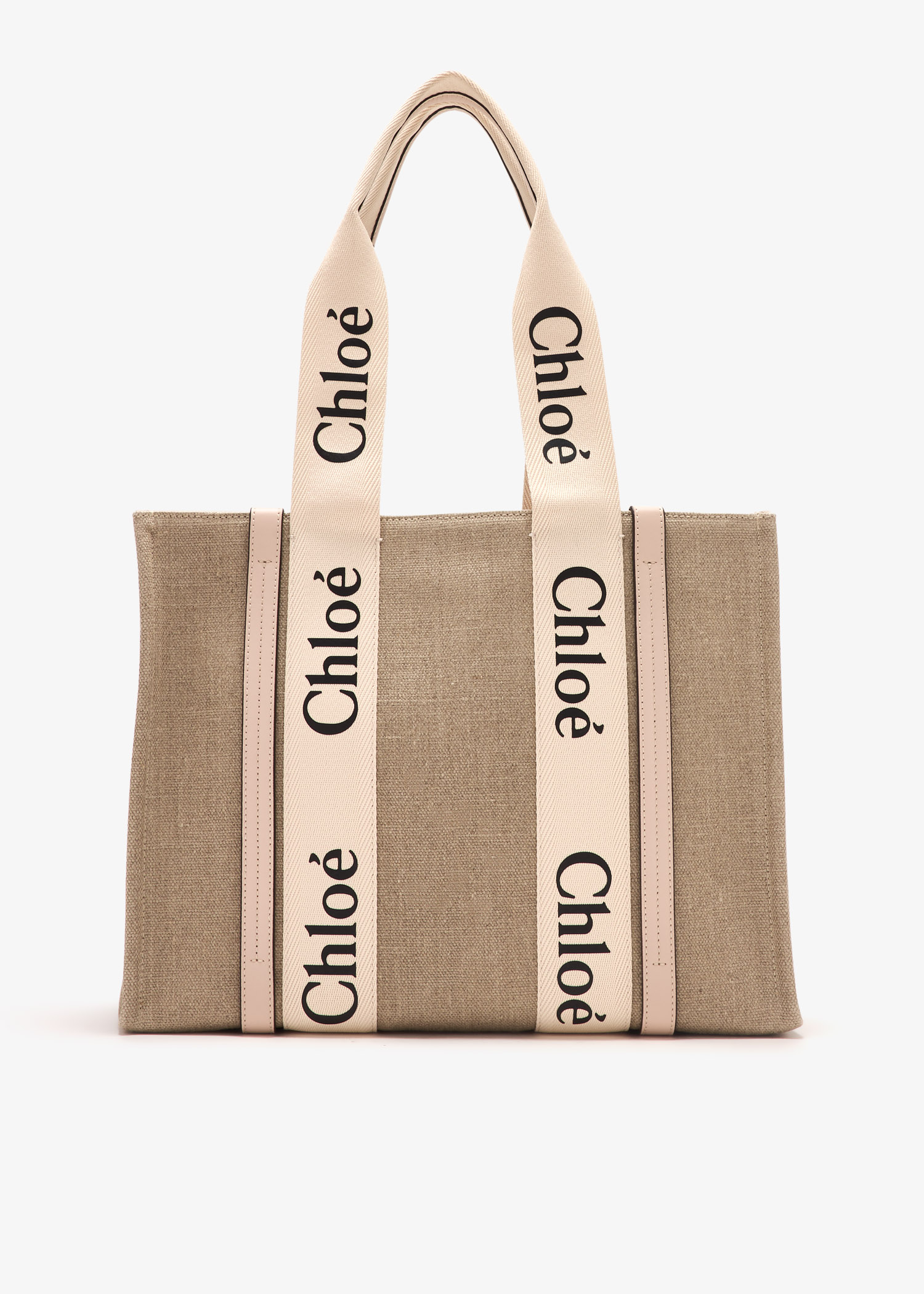 

Woody medium tote bag, Beige