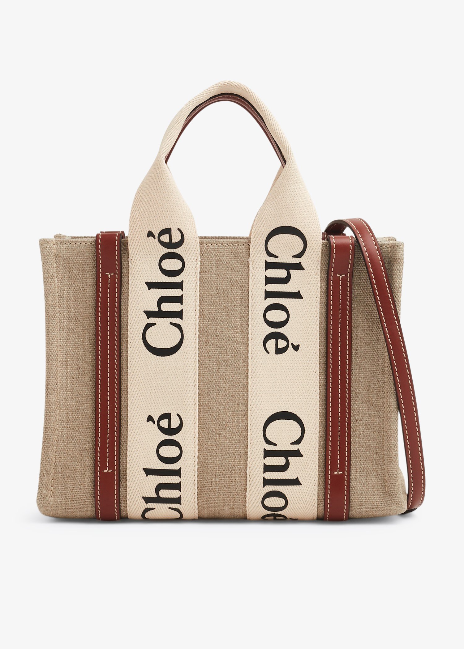 

Woody small tote bag, Beige