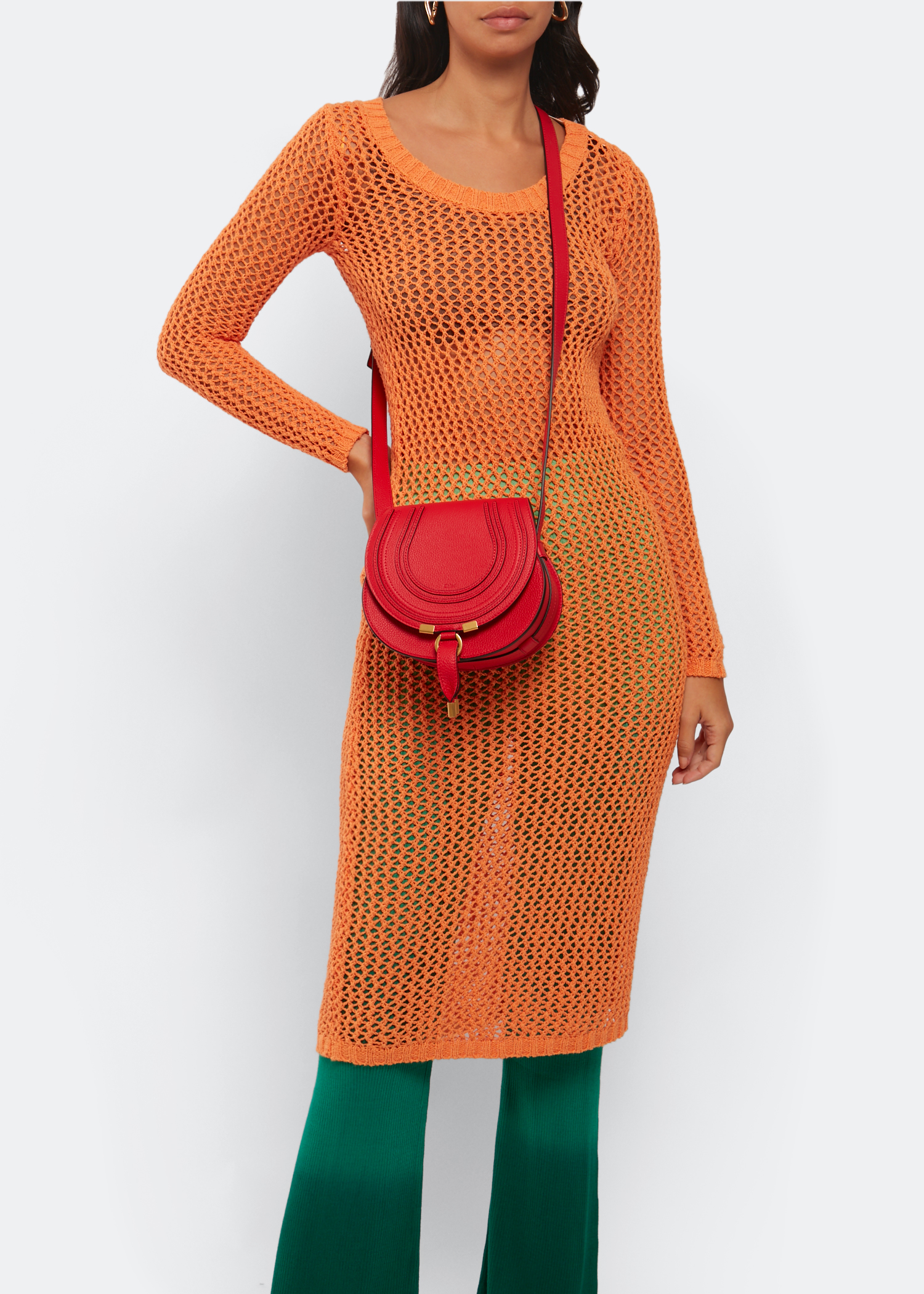 

Marcie small saddle bag, Red
