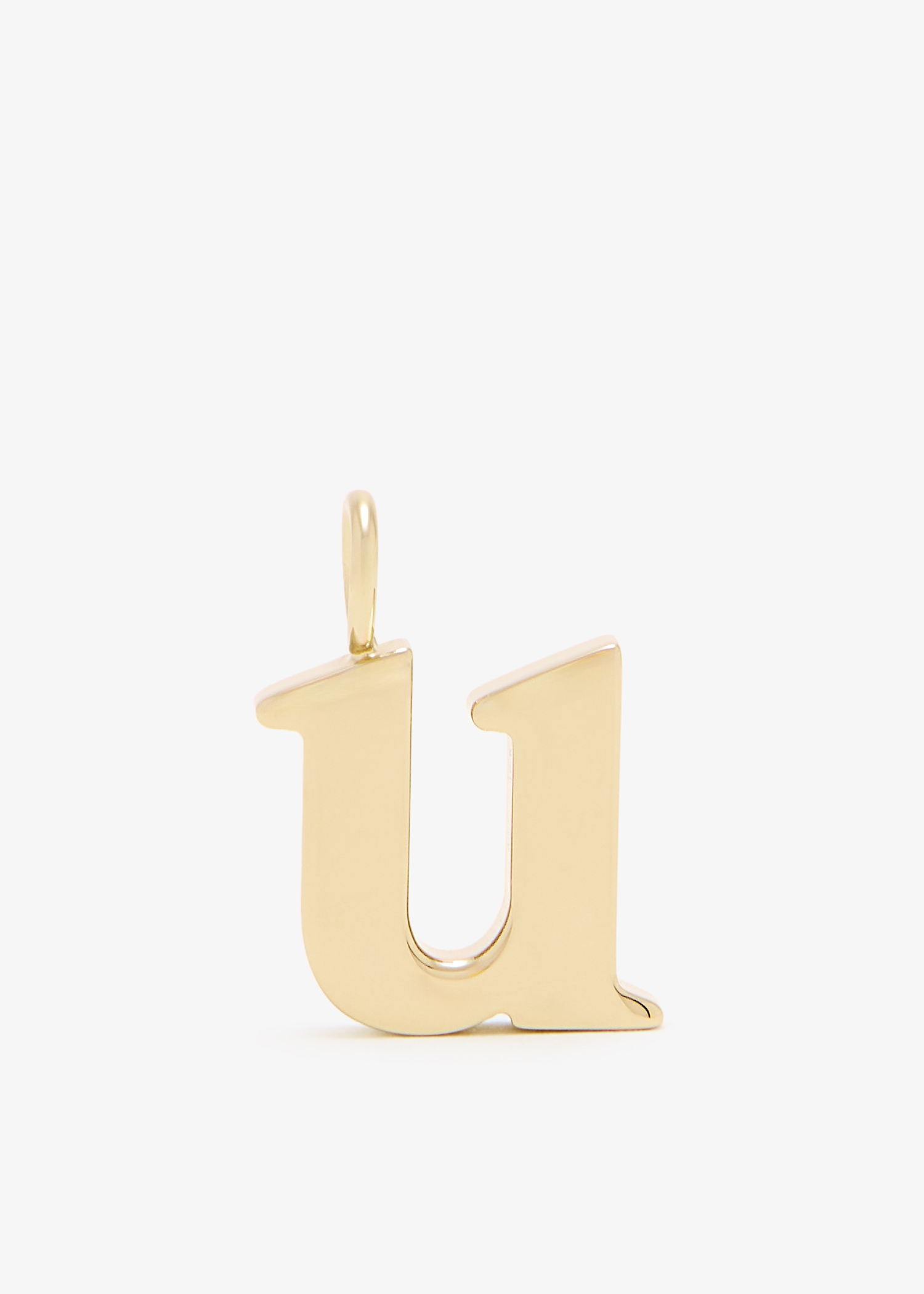 

Alphabet U charm, Gold