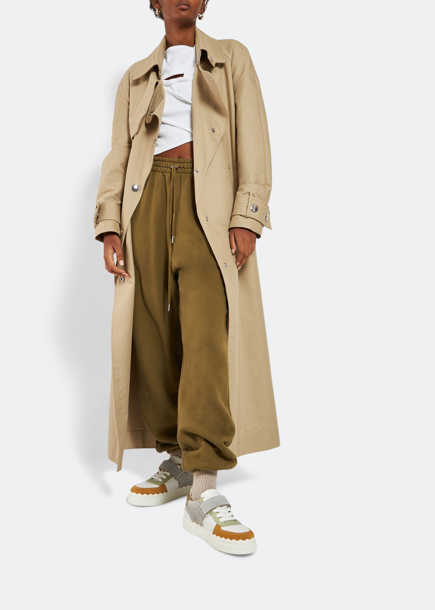 

Lauren strap sneakers, White