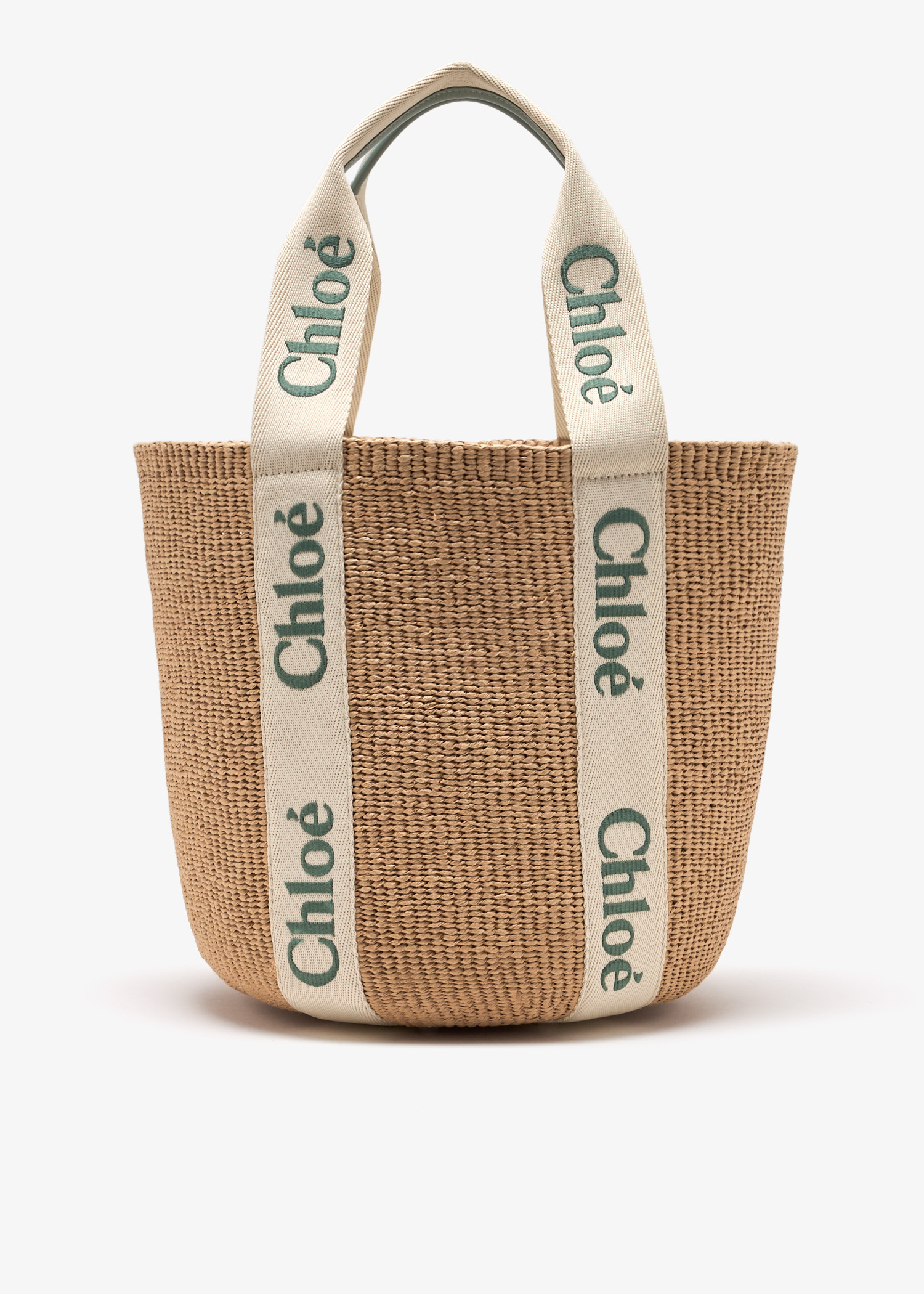 

Large Woody basket bag, Beige