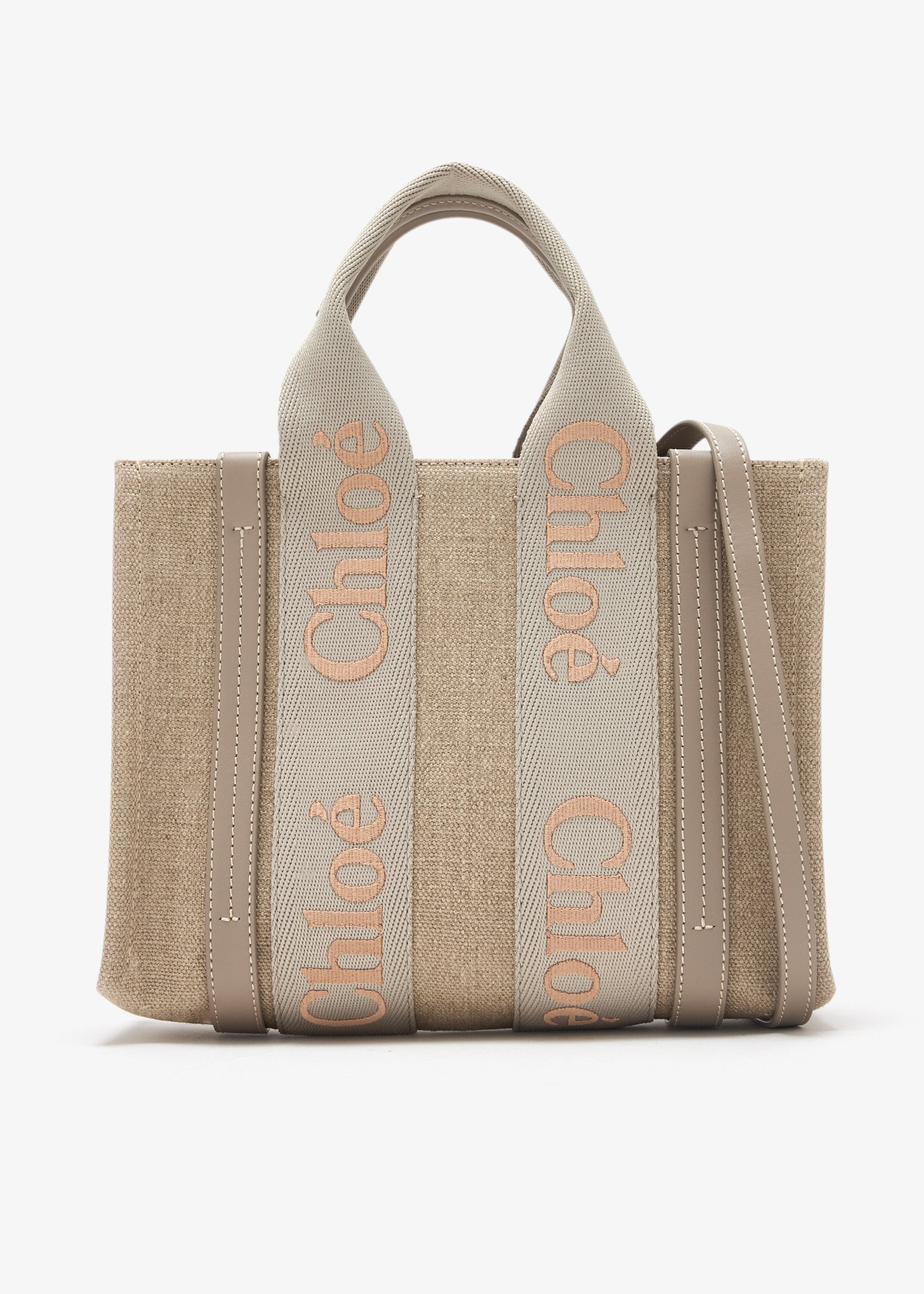 

Woody small tote bag, Beige