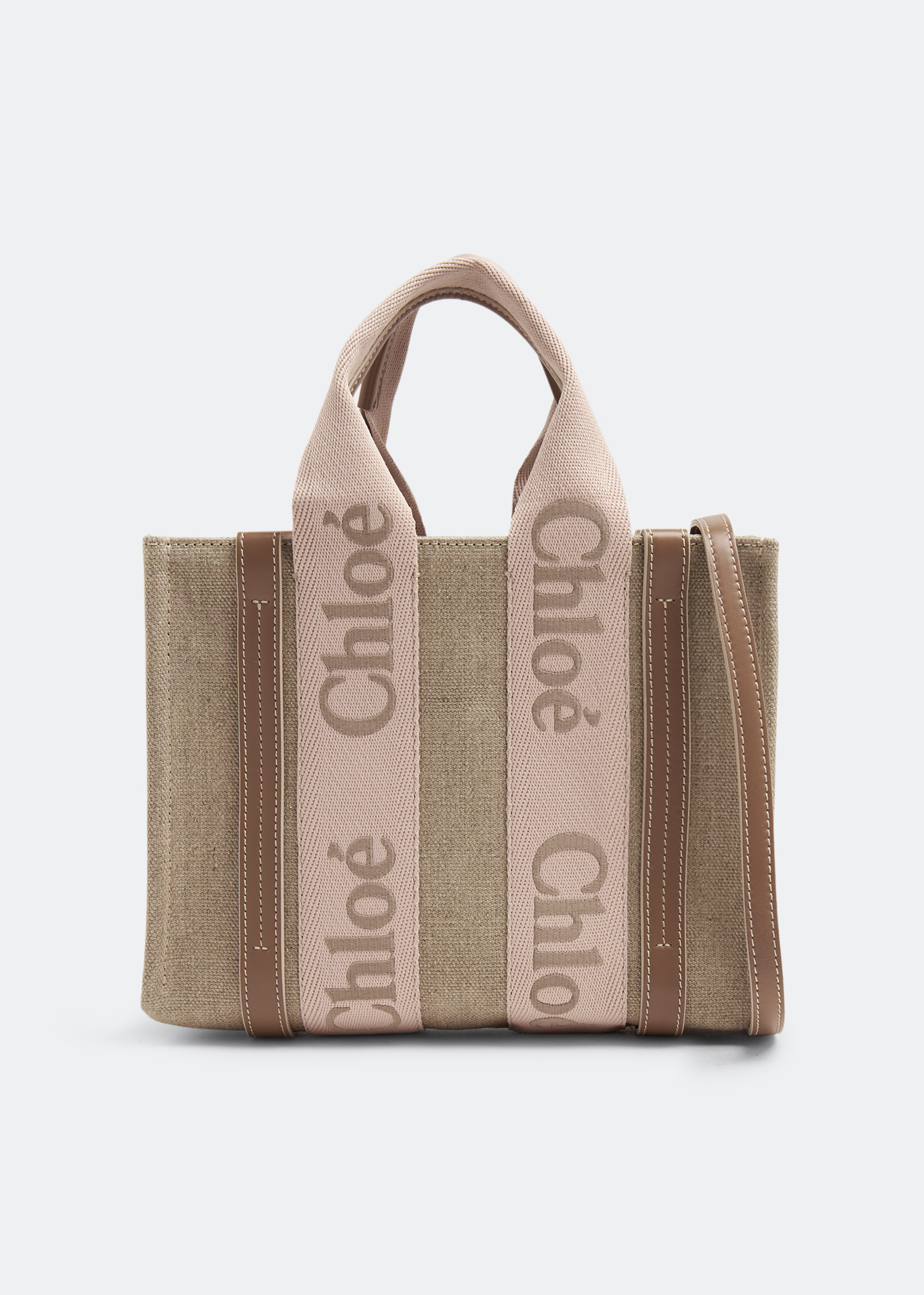 

Woody small tote bag, Beige