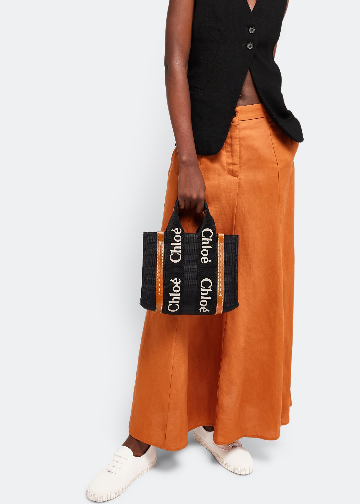 

Woody small tote bag, Black