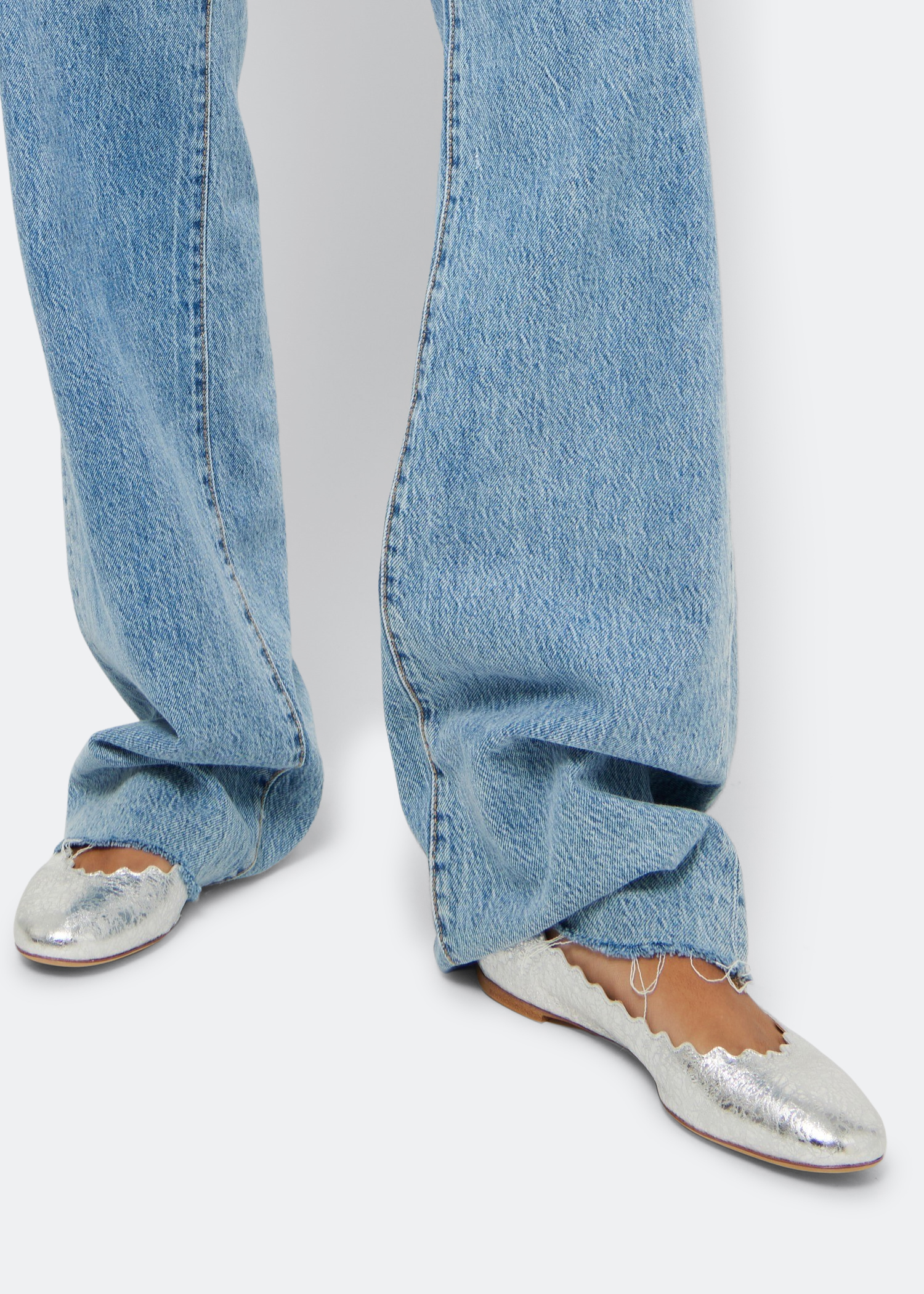 

Lauren ballerina flats, Silver