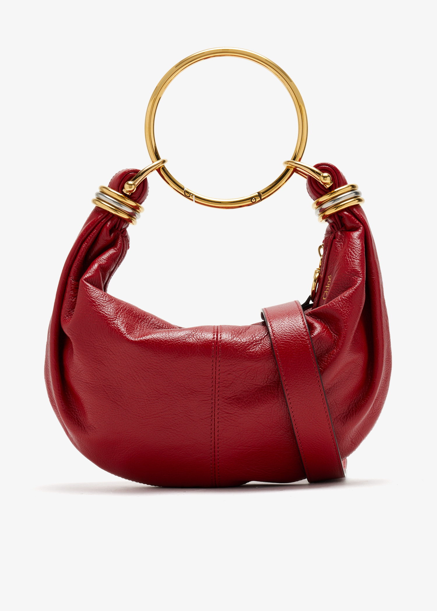 

Small Bracelet hobo bag, Red