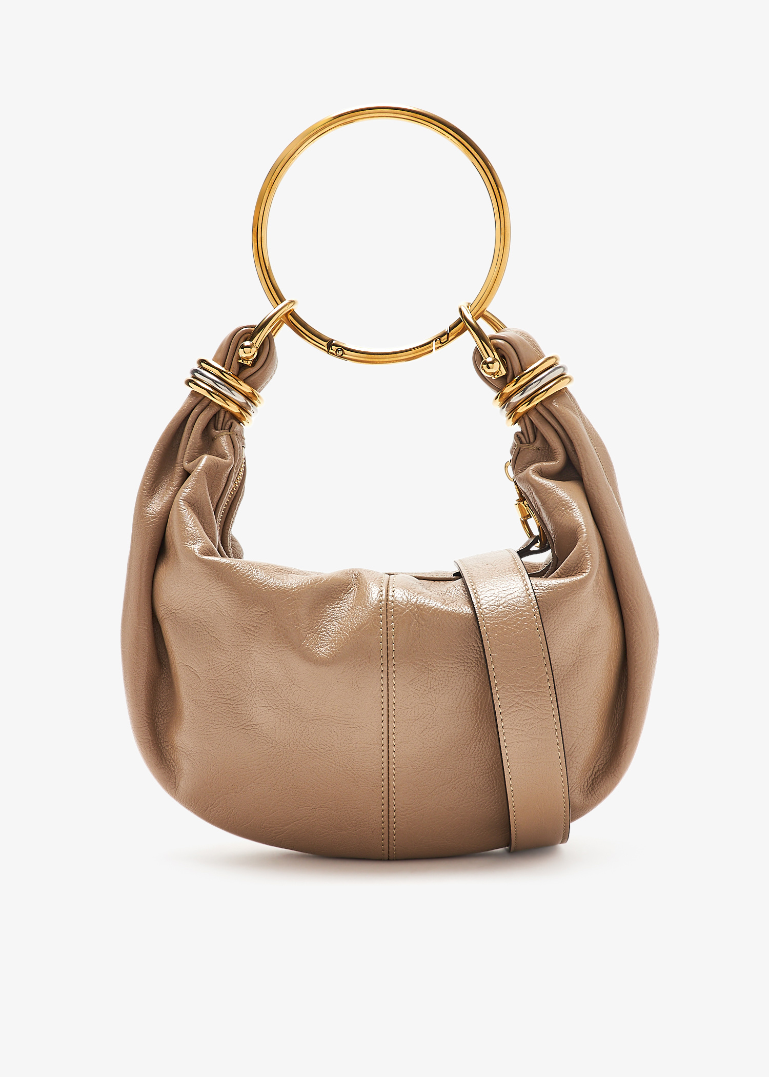 

Small Bracelet hobo bag, Taupe