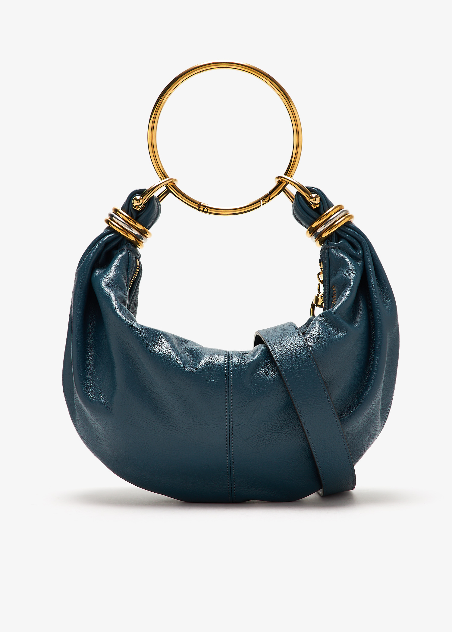 

Small Bracelet hobo bag, Blue