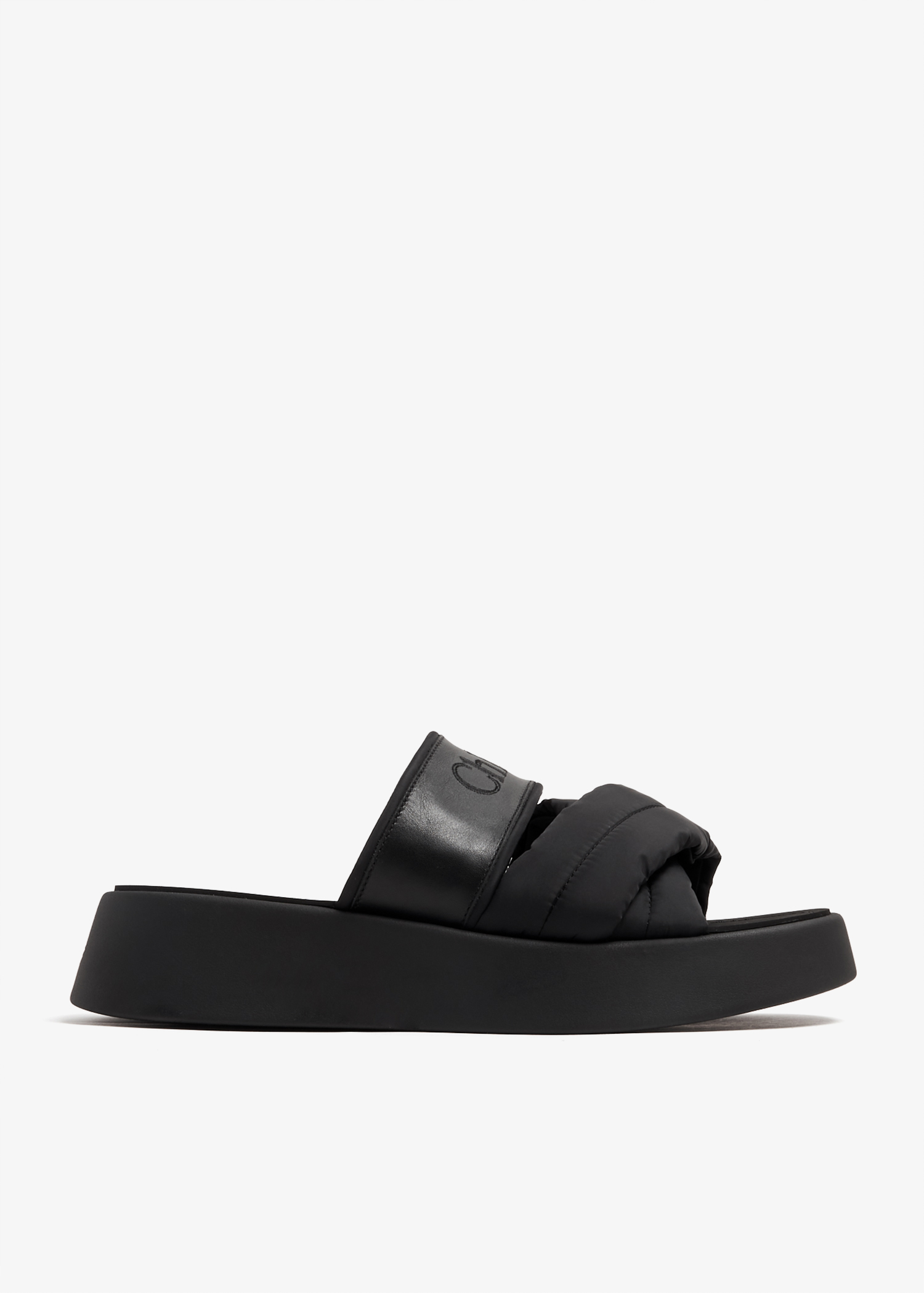 

Mila slide sandals, Black