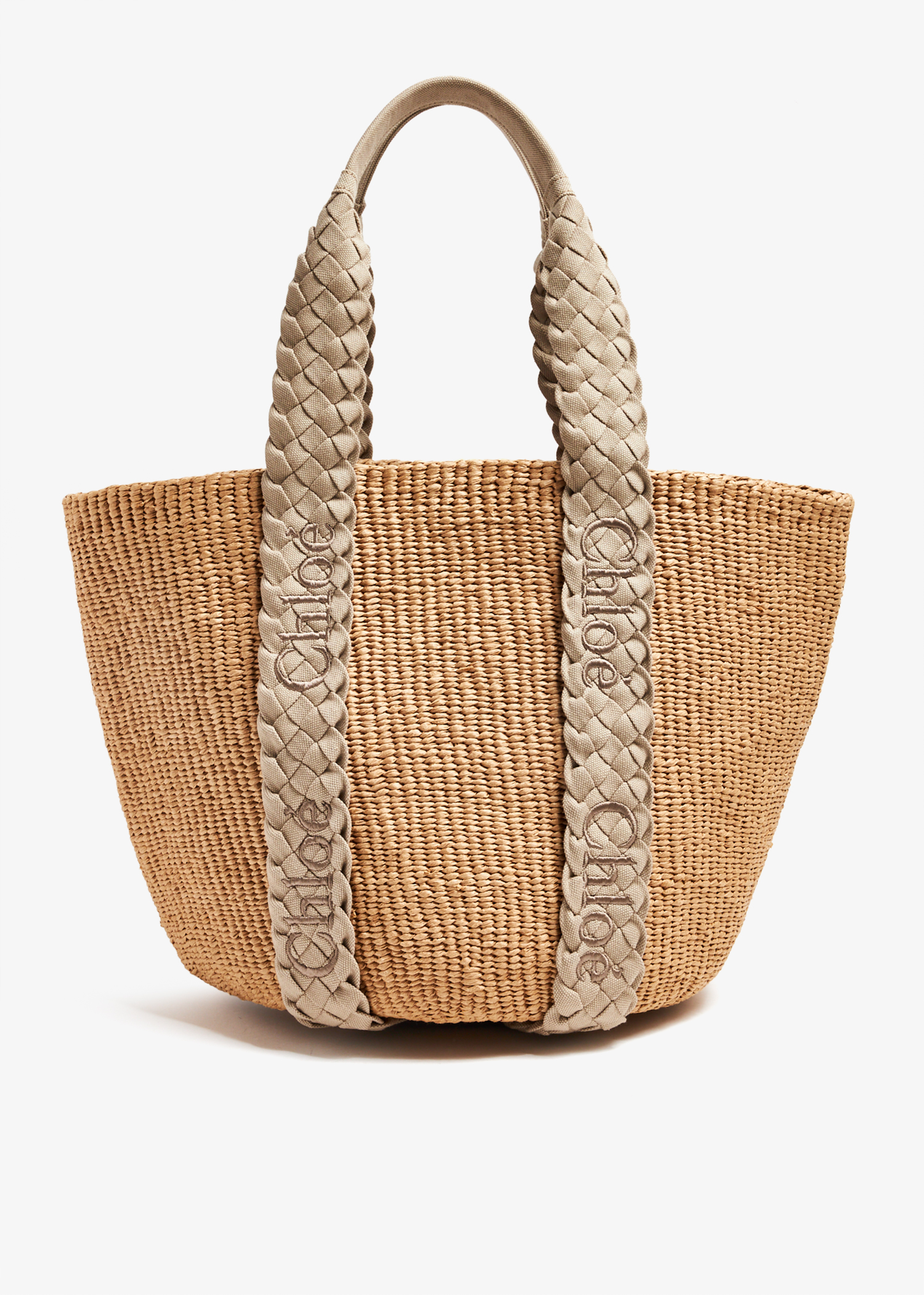 

Woody large basket bag, Beige