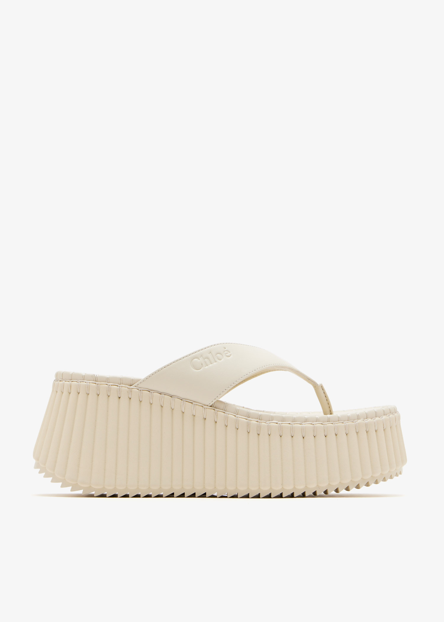 

Nama wedge sandals, Cream