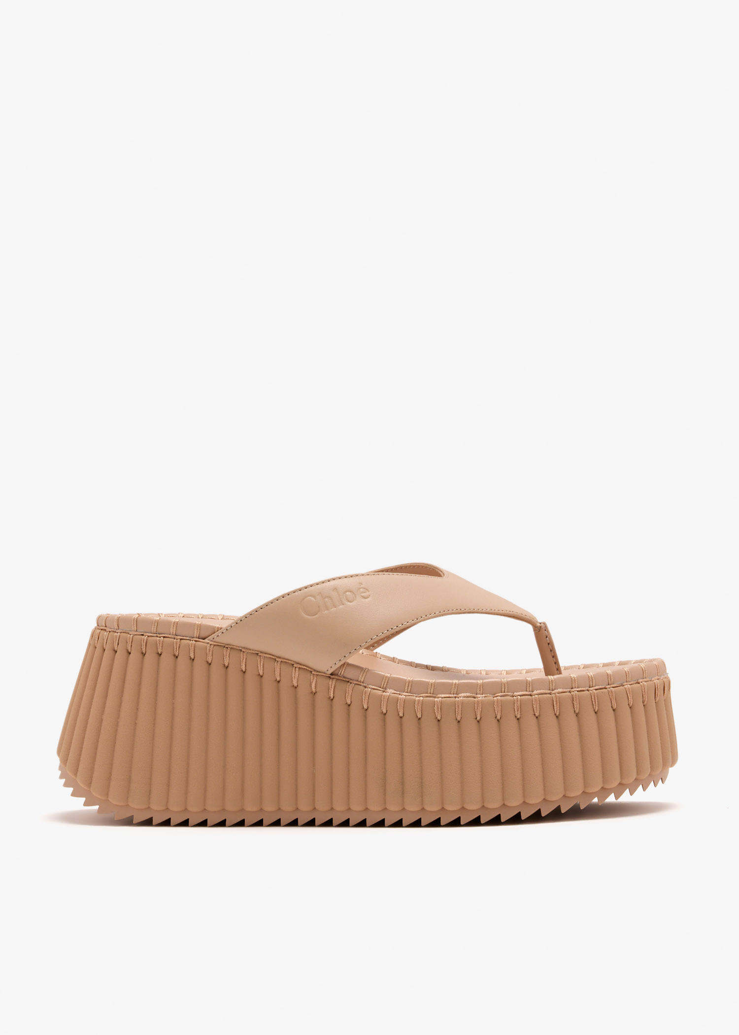 

Nama wedge sandals, Beige