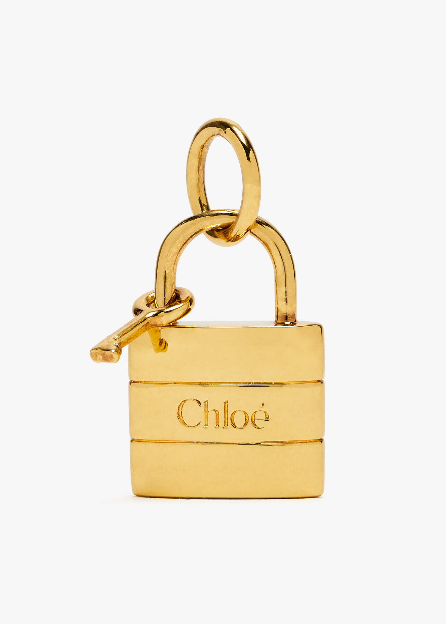 

Alphabet Lock charm, Gold