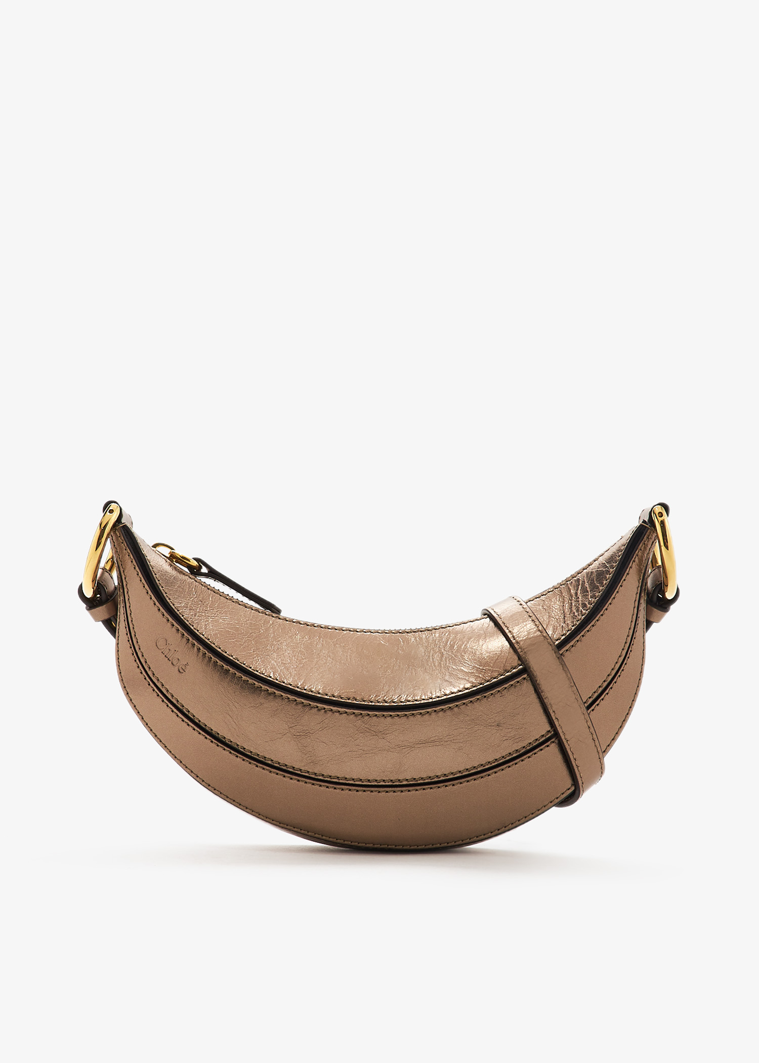 

Banana crossbody bag, Gold