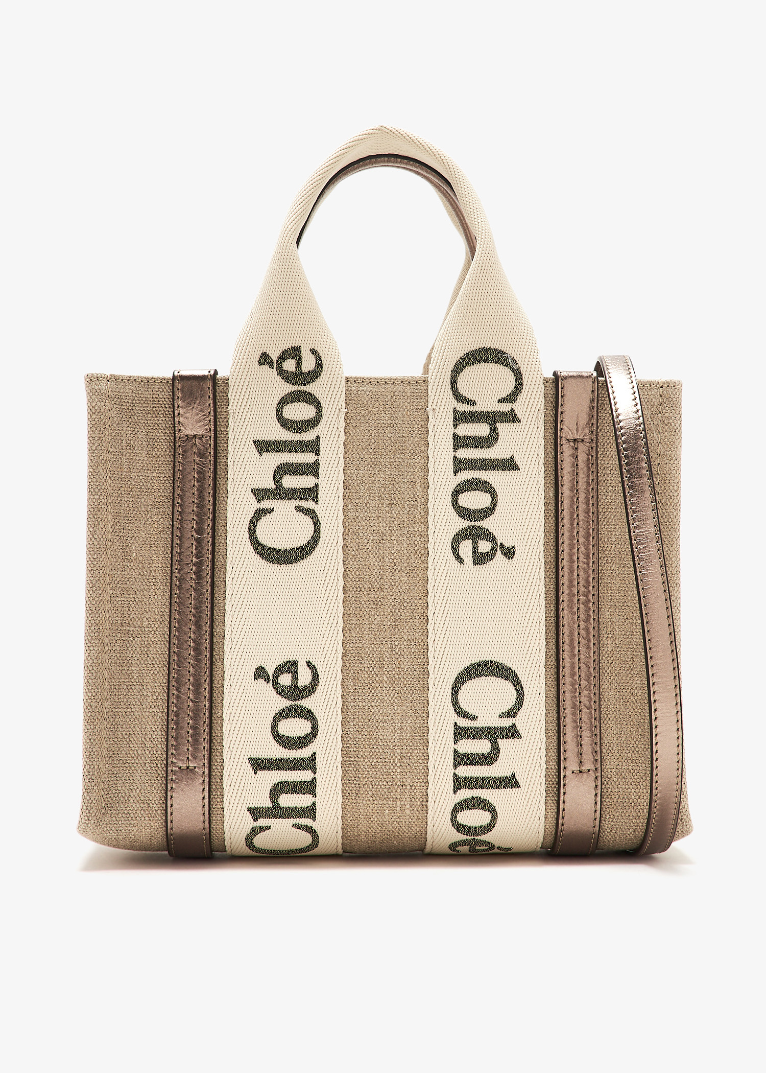 

Woody small tote bag, Beige