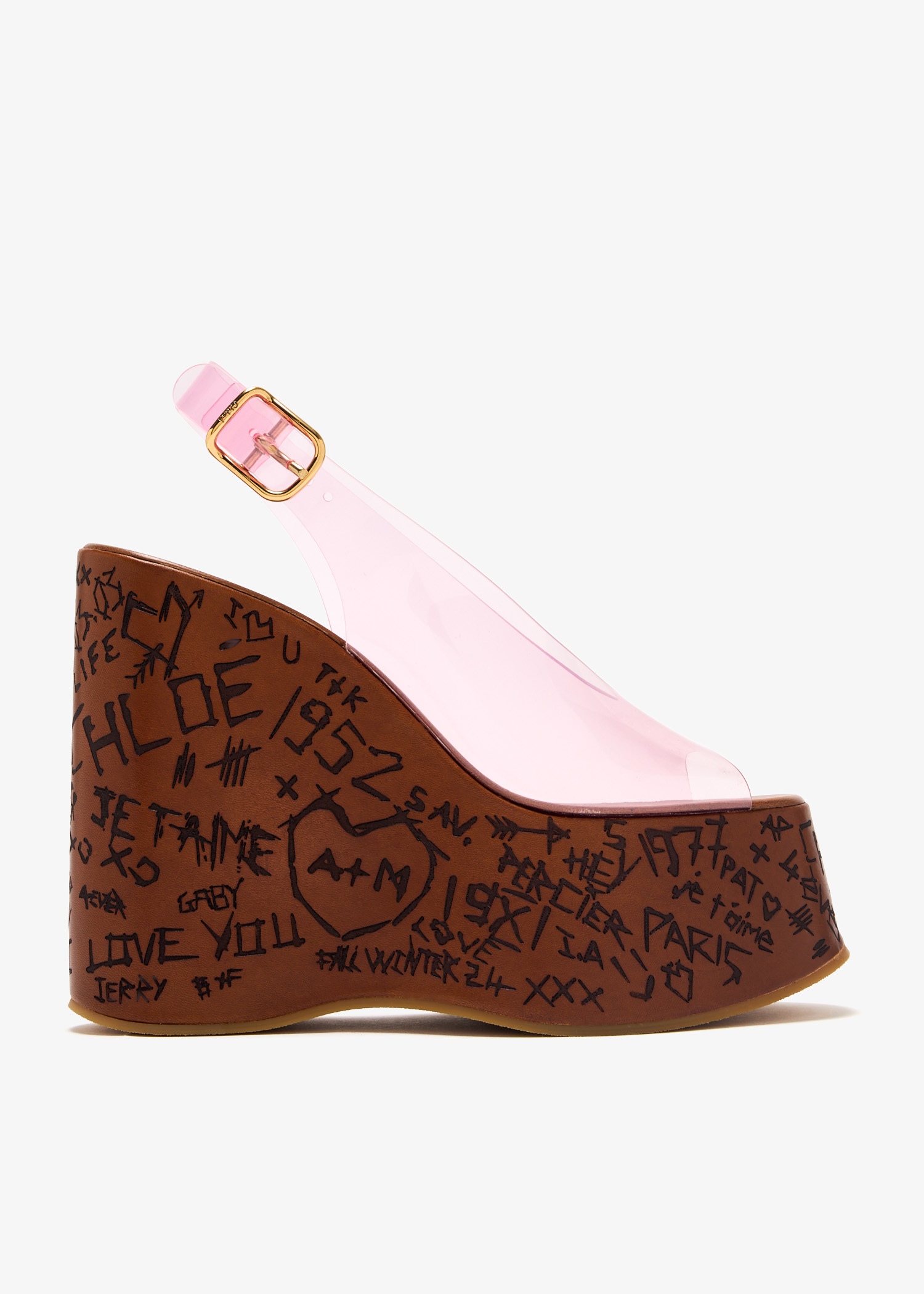 

Maxime wedge sandals, Pink