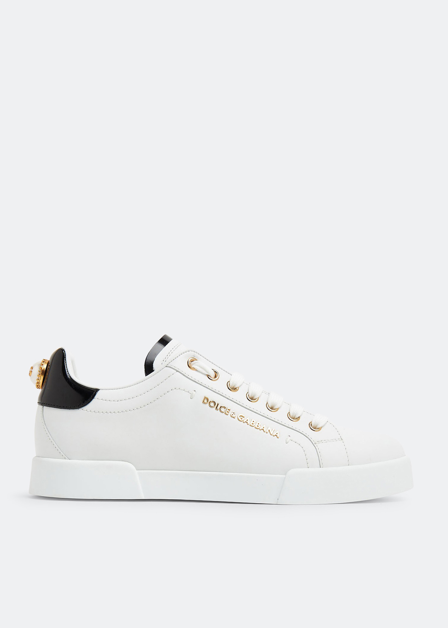 

Portofino calfskin sneakers, White