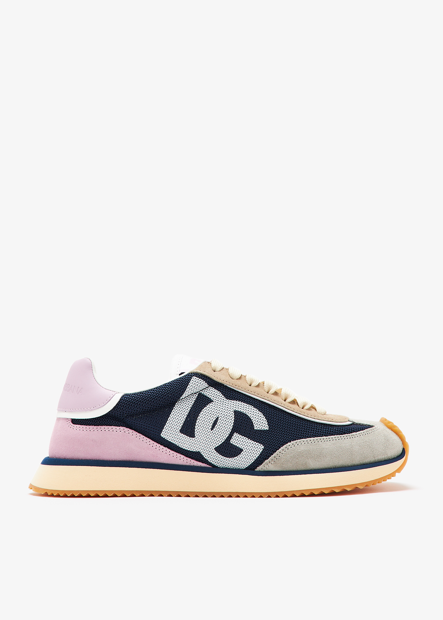 

Mixed-material DG Cushion sneakers, Navy