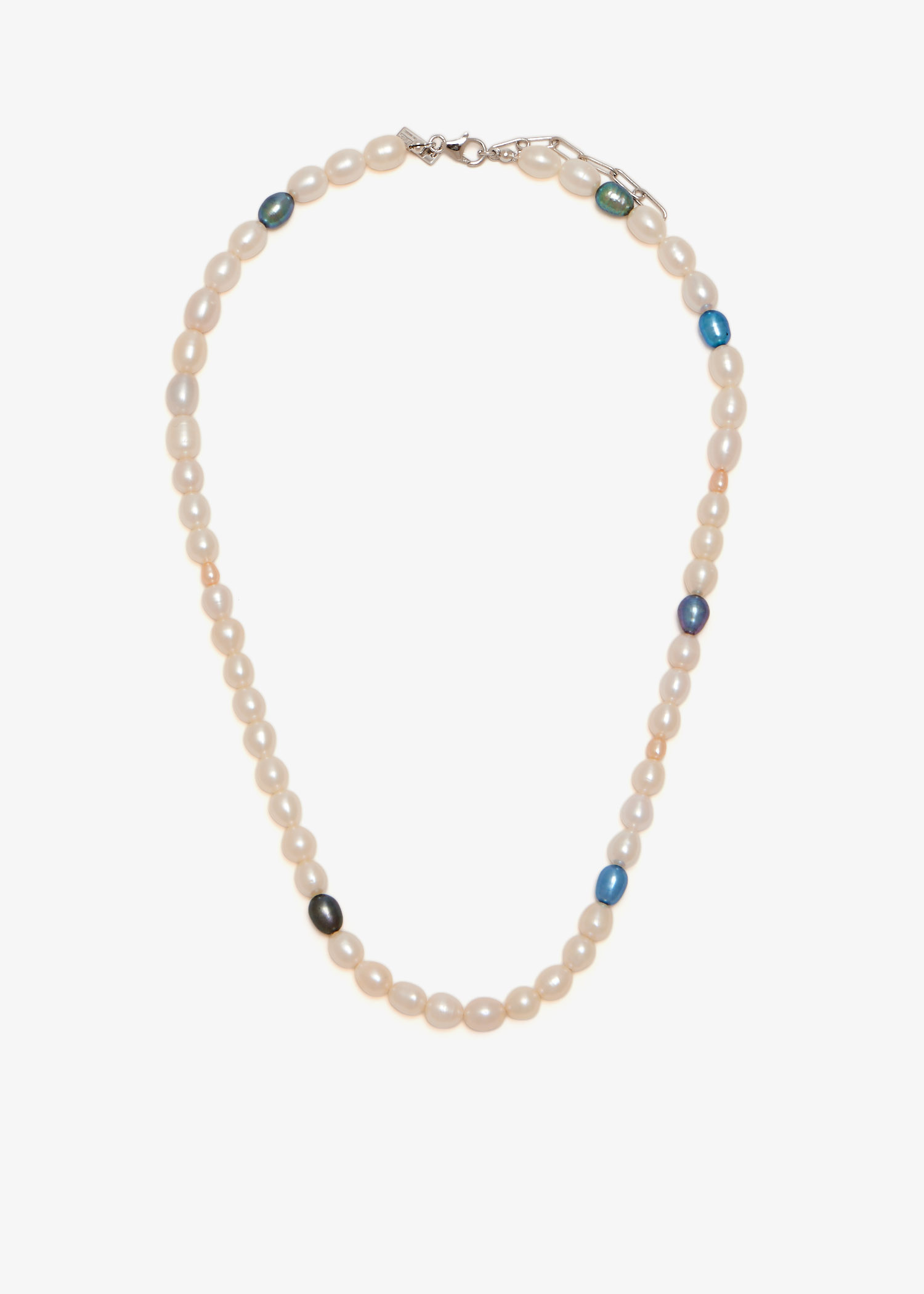 

Azure pearls necklace, White