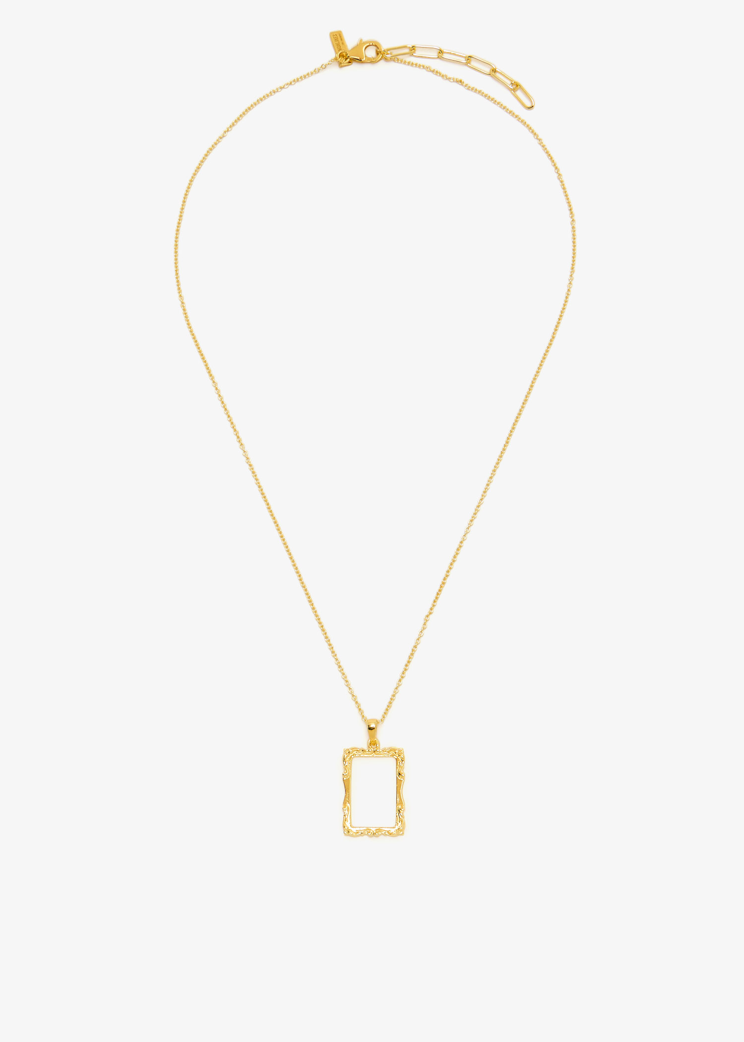 

Frame necklace, Gold
