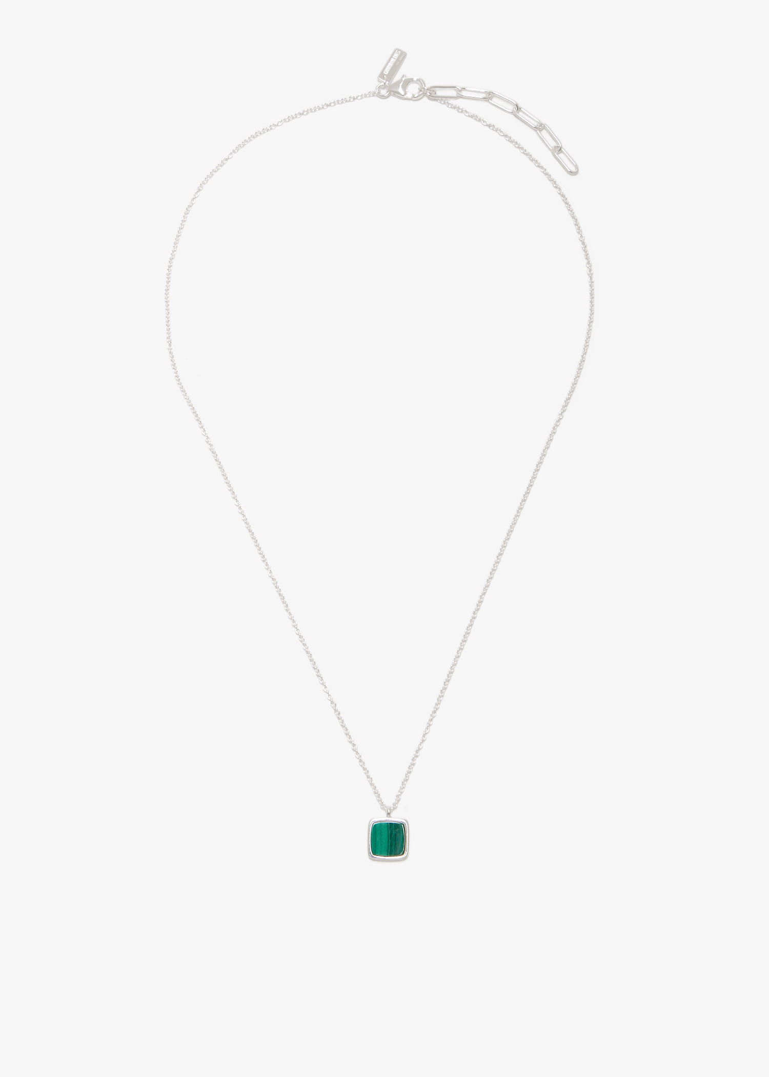 

Malachite pendant necklace, Silver