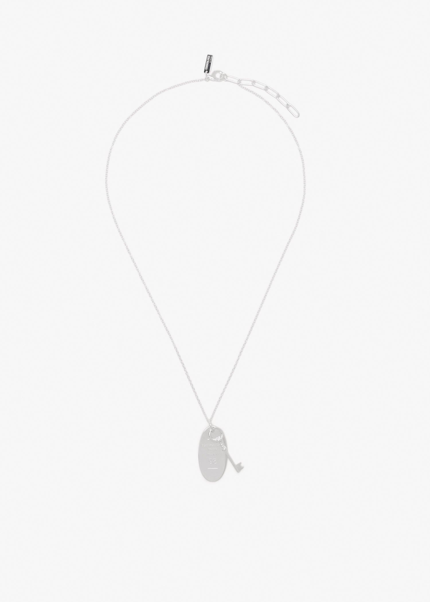 

Hotel pendant necklace, Silver
