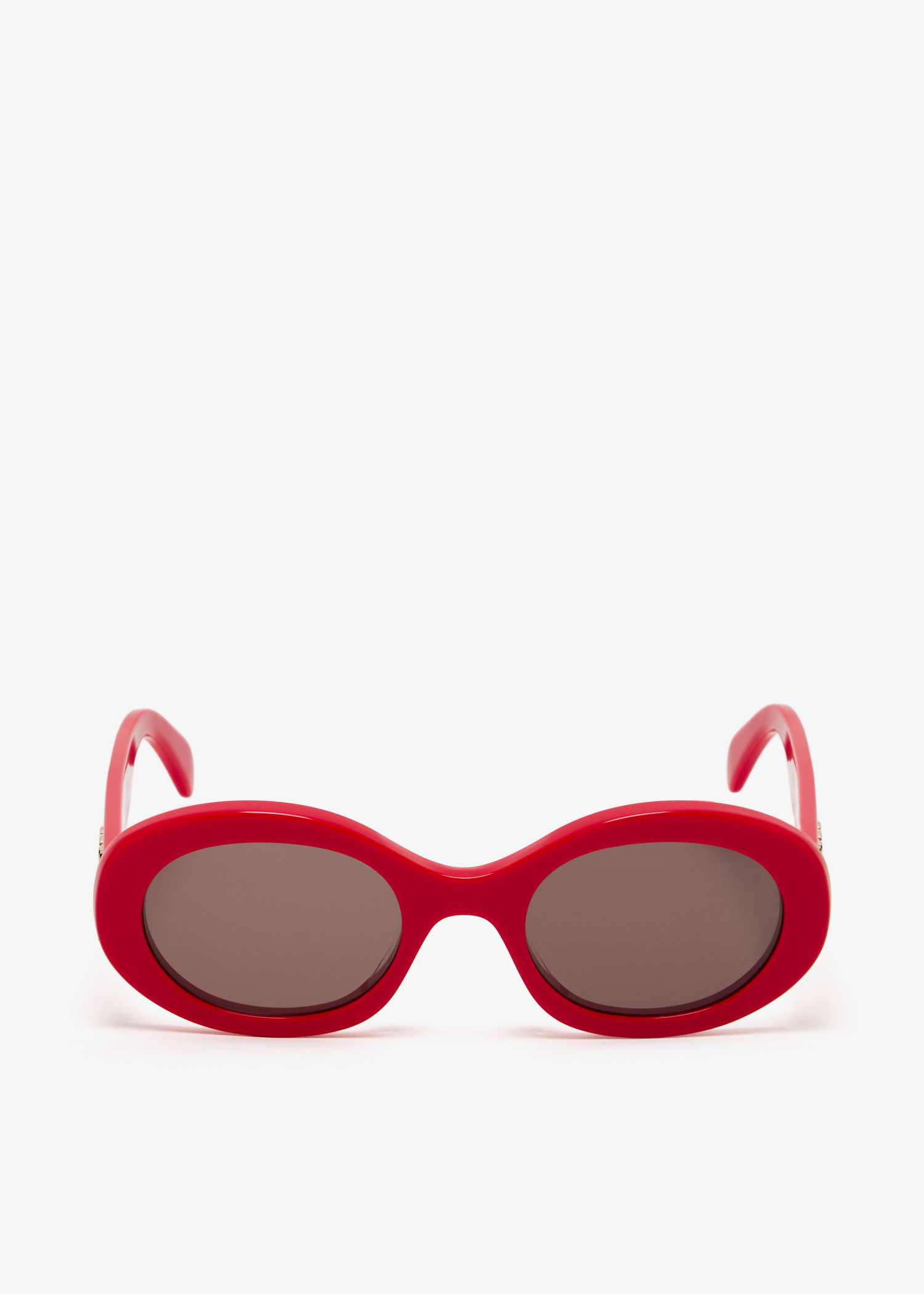 

Triomphe oval sunglasses, Red