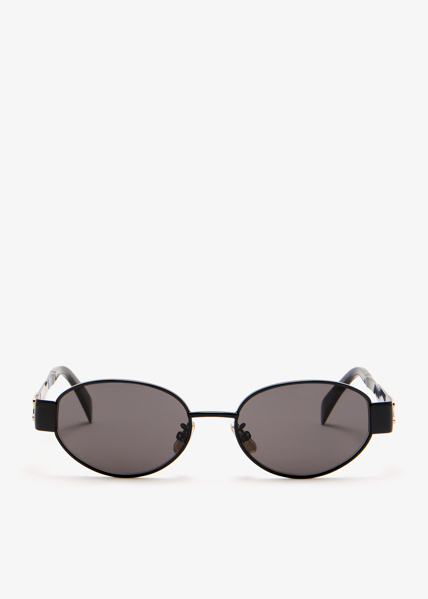 

Triomphe oval sunglasses, Black