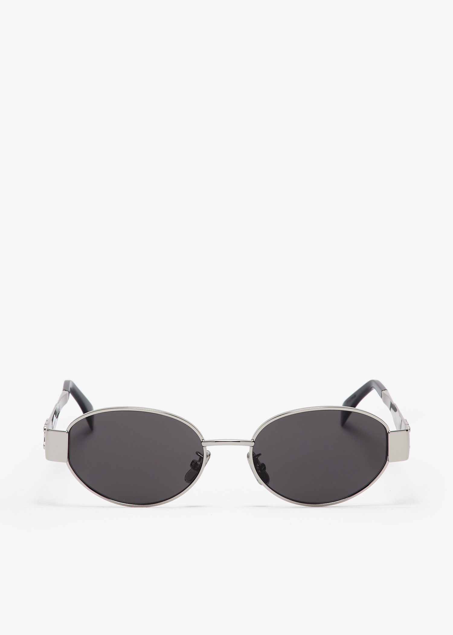 

Triomphe oval sunglasses, Silver