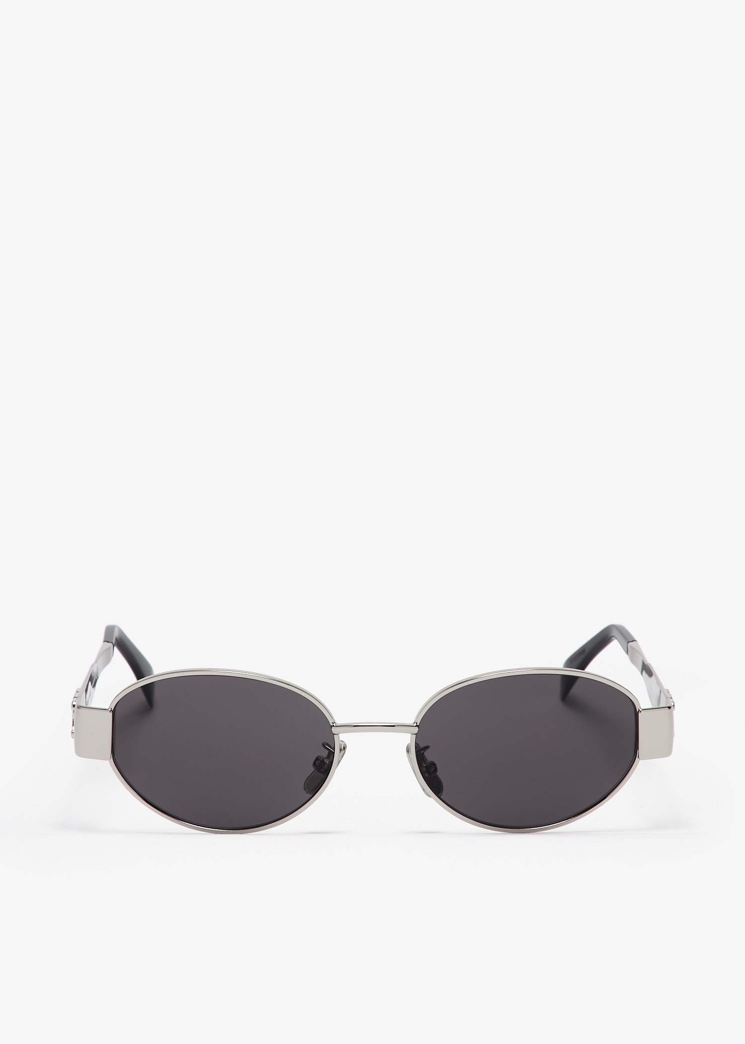 

Triomphe oval sunglasses, Silver