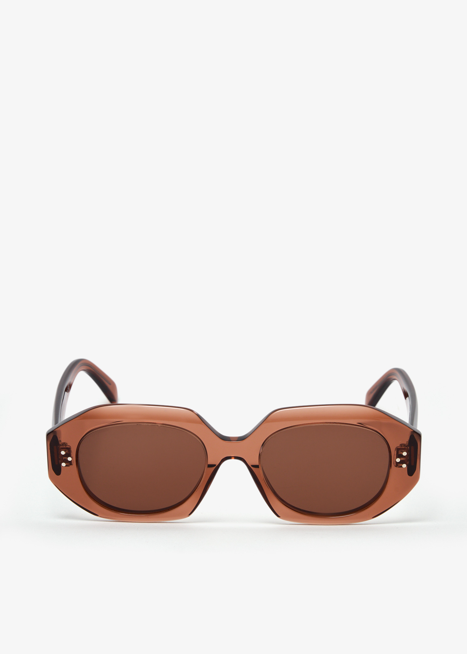 

CELINE 3 Dots geometric sunglasses, Brown