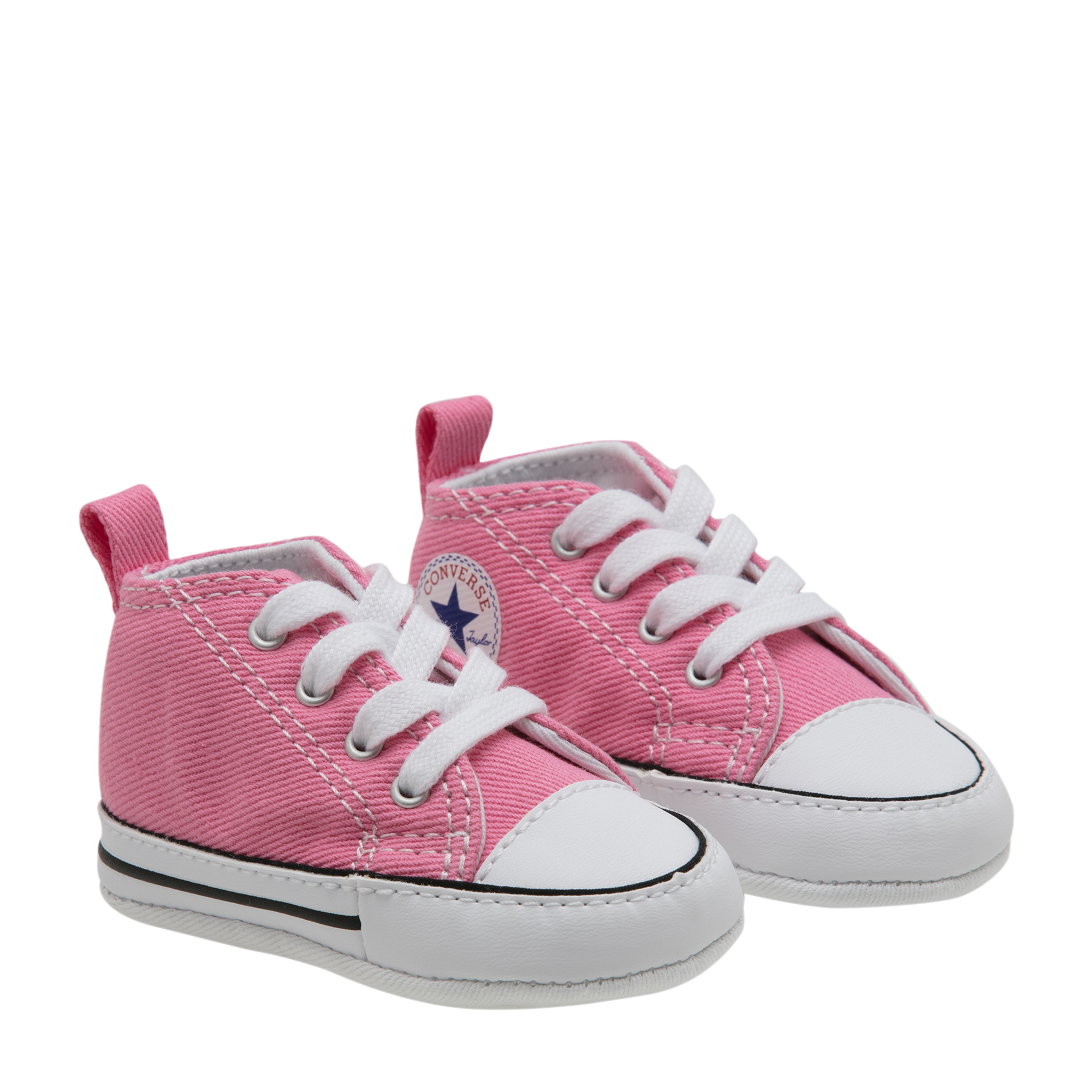 

First Star Hi crib shoes, Pink