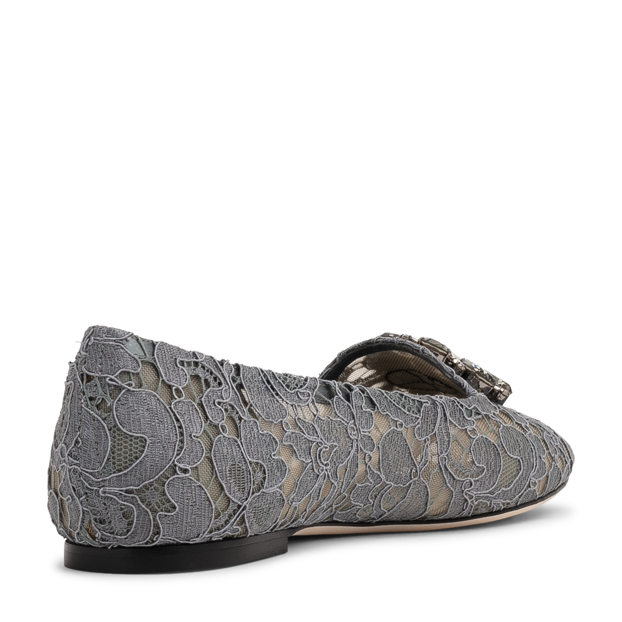 

Taormina lace slippers, Grey