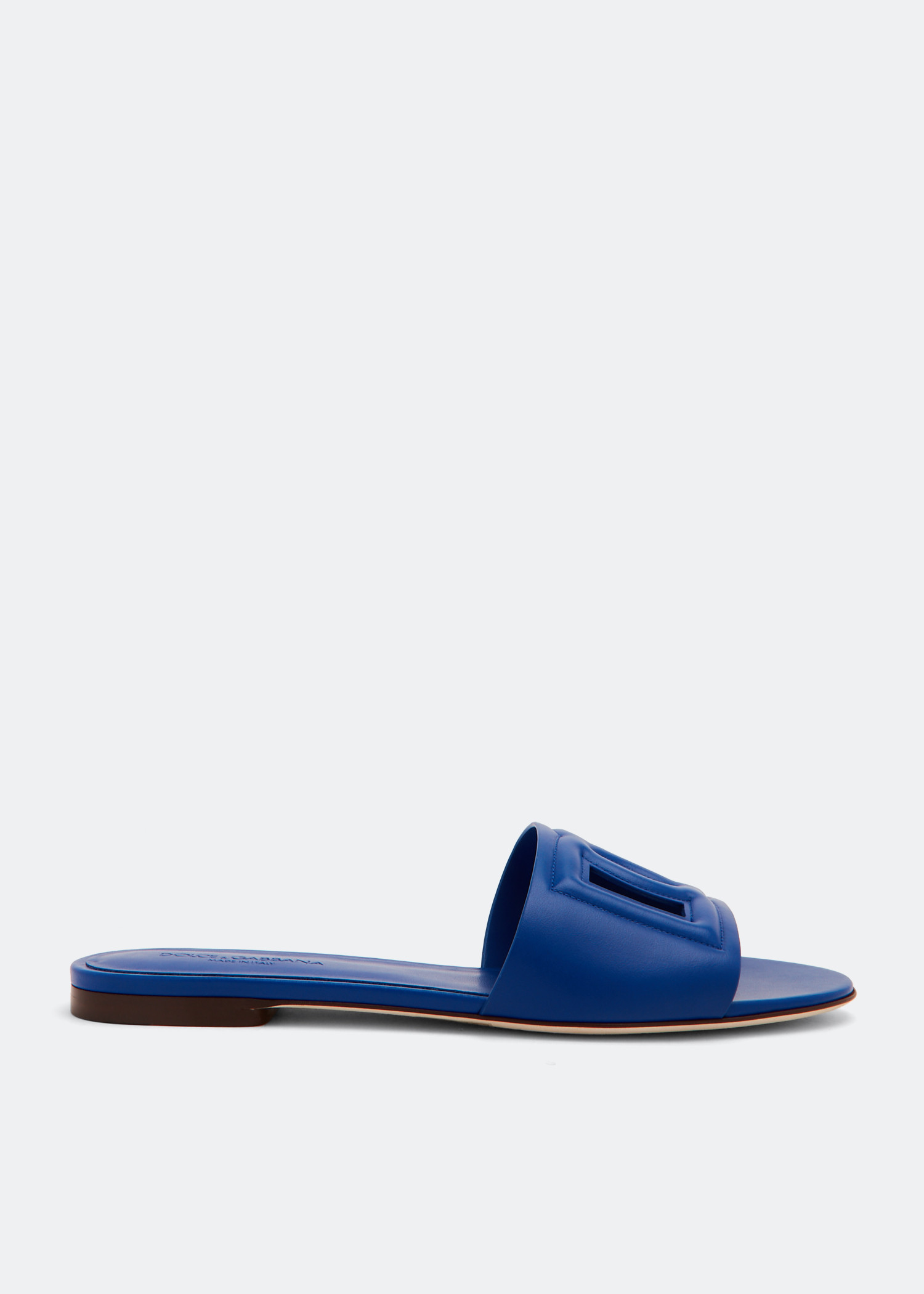 

DG logo flat sandals, Blue