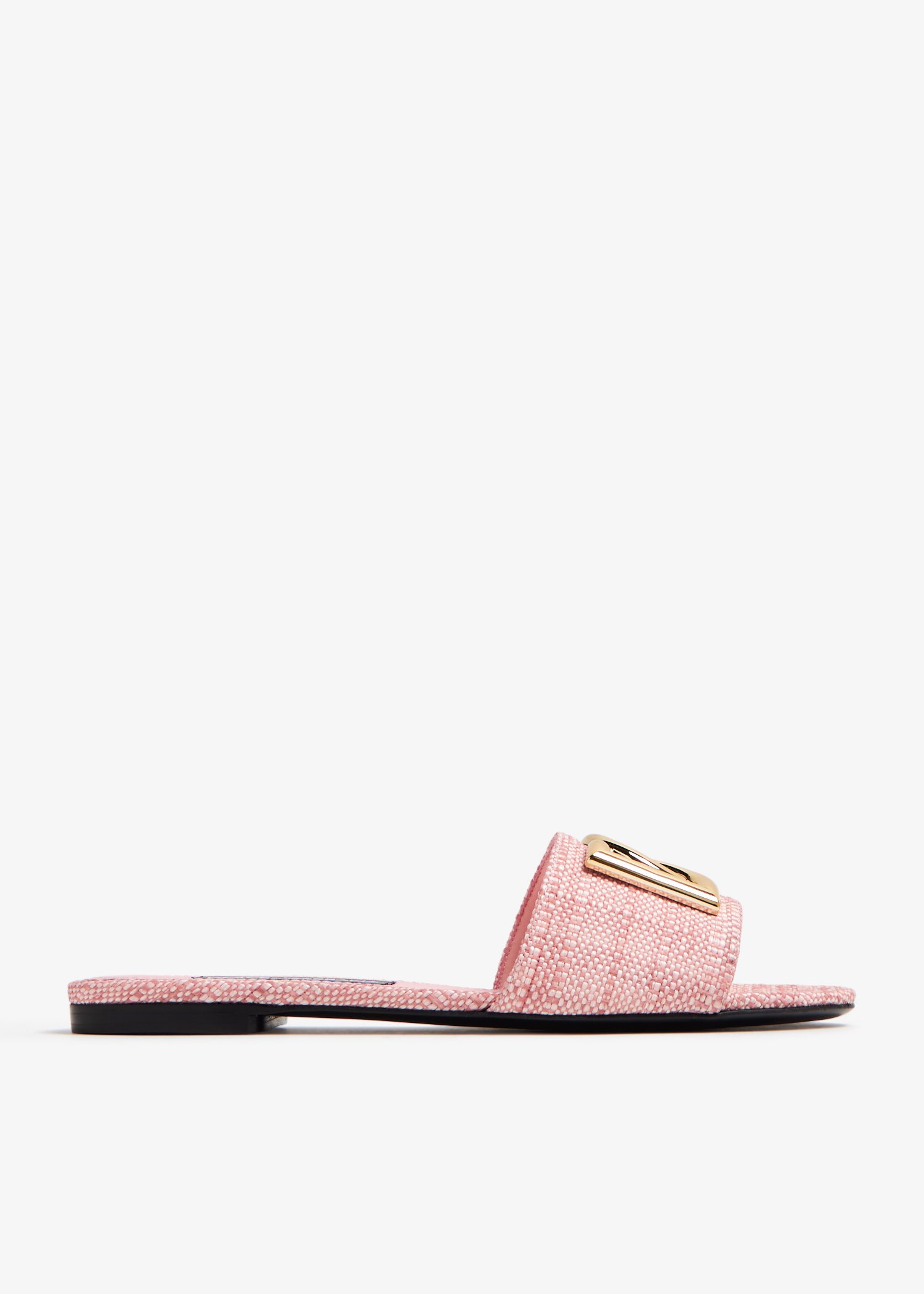 

DG logo flat sandals, Pink