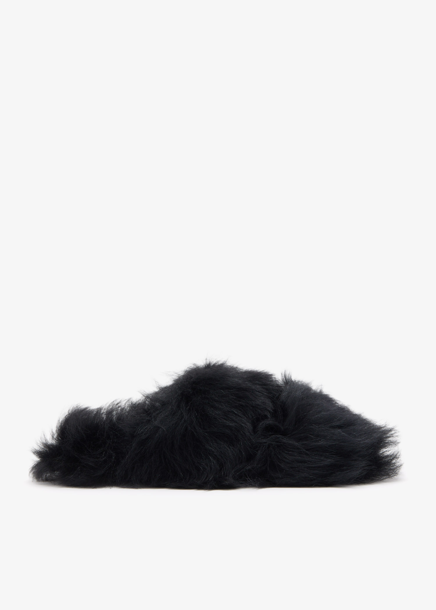 

Shearling slides, Black