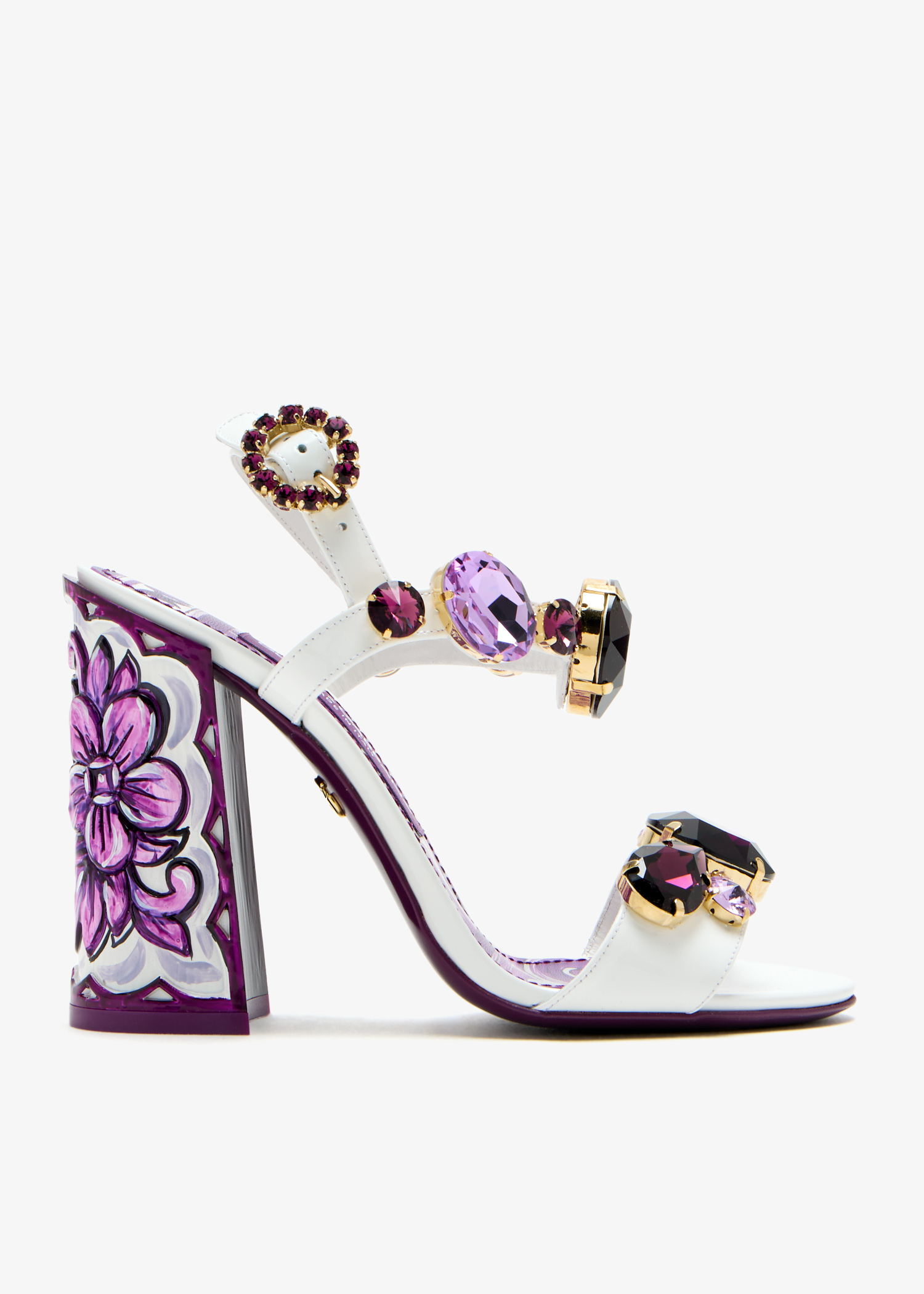 

Crystal-embellished sandals, White