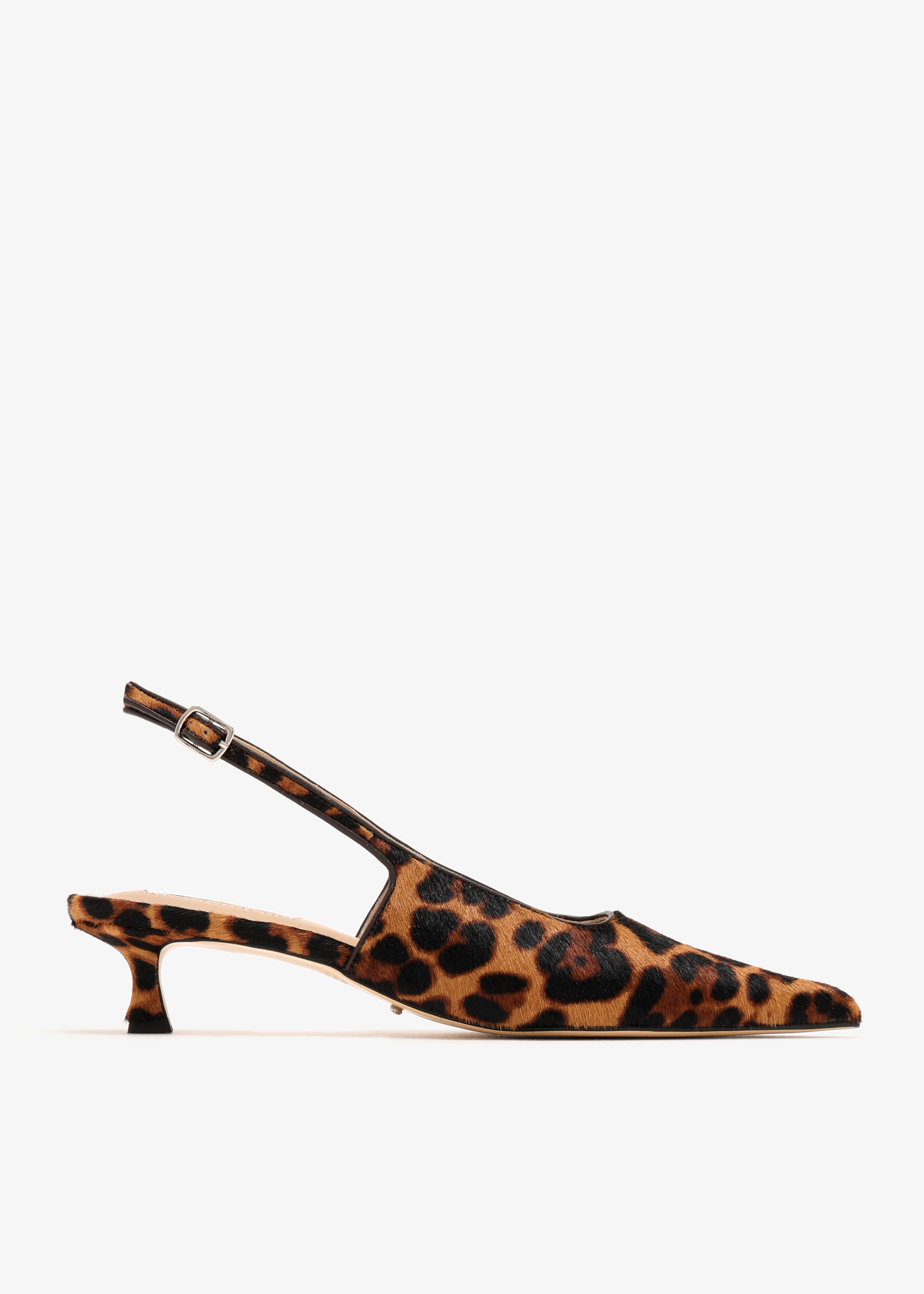 

Crush slingback pumps, Animal printed