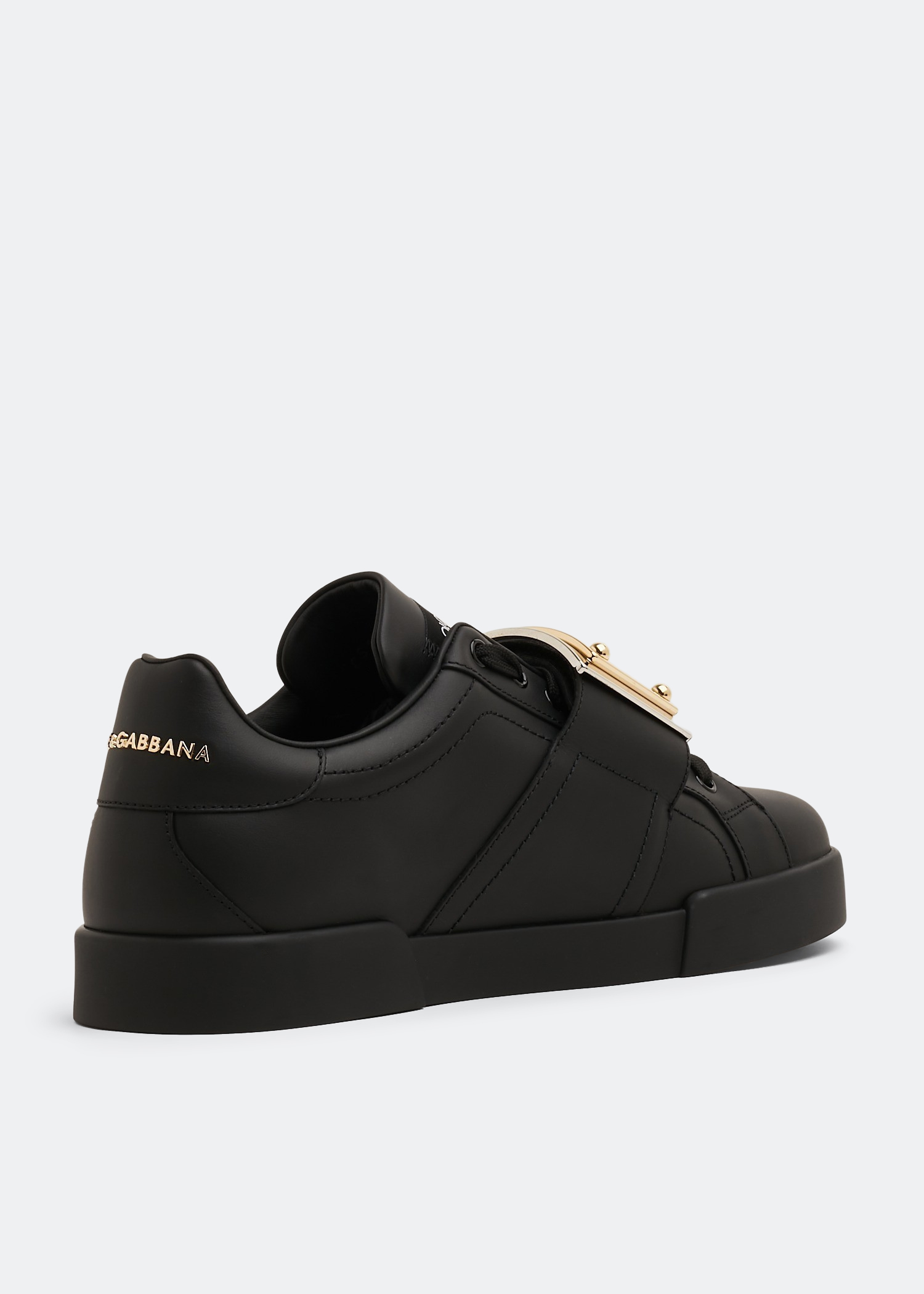 

Portofino calfskin sneakers, Black