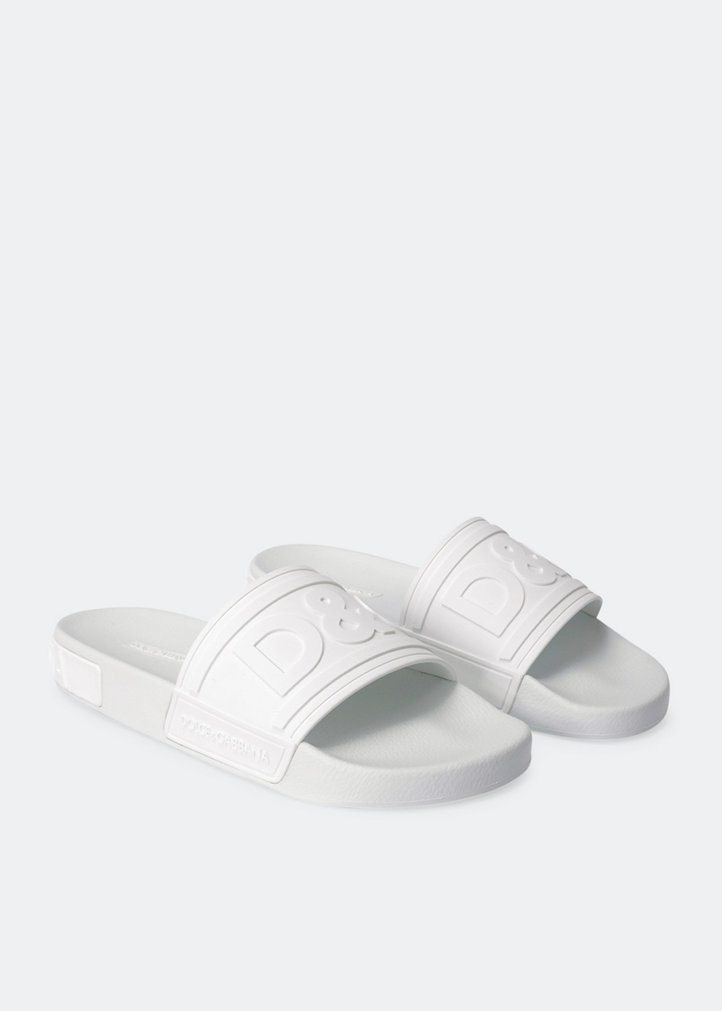 

DG logo rubber slides, White