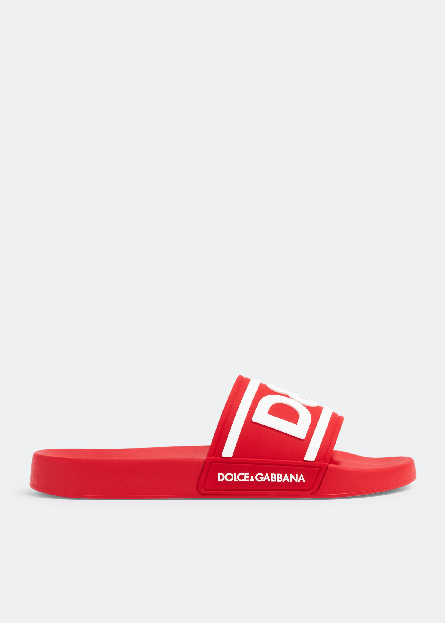 

DG logo rubber slides, Red