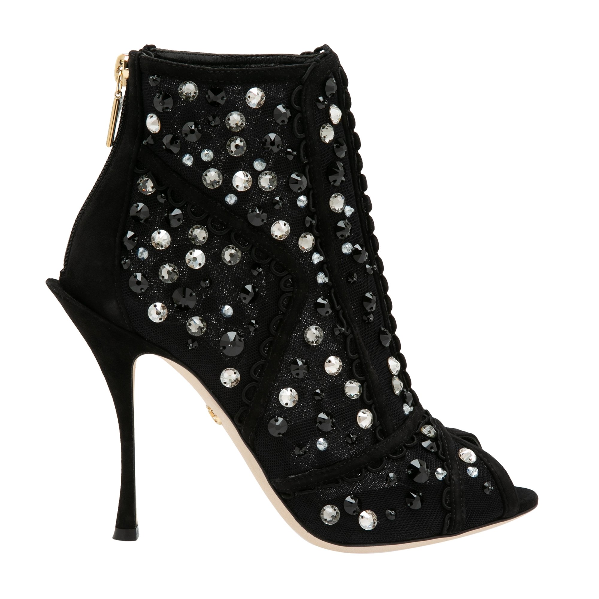 

Crystal-embellished boots, Black