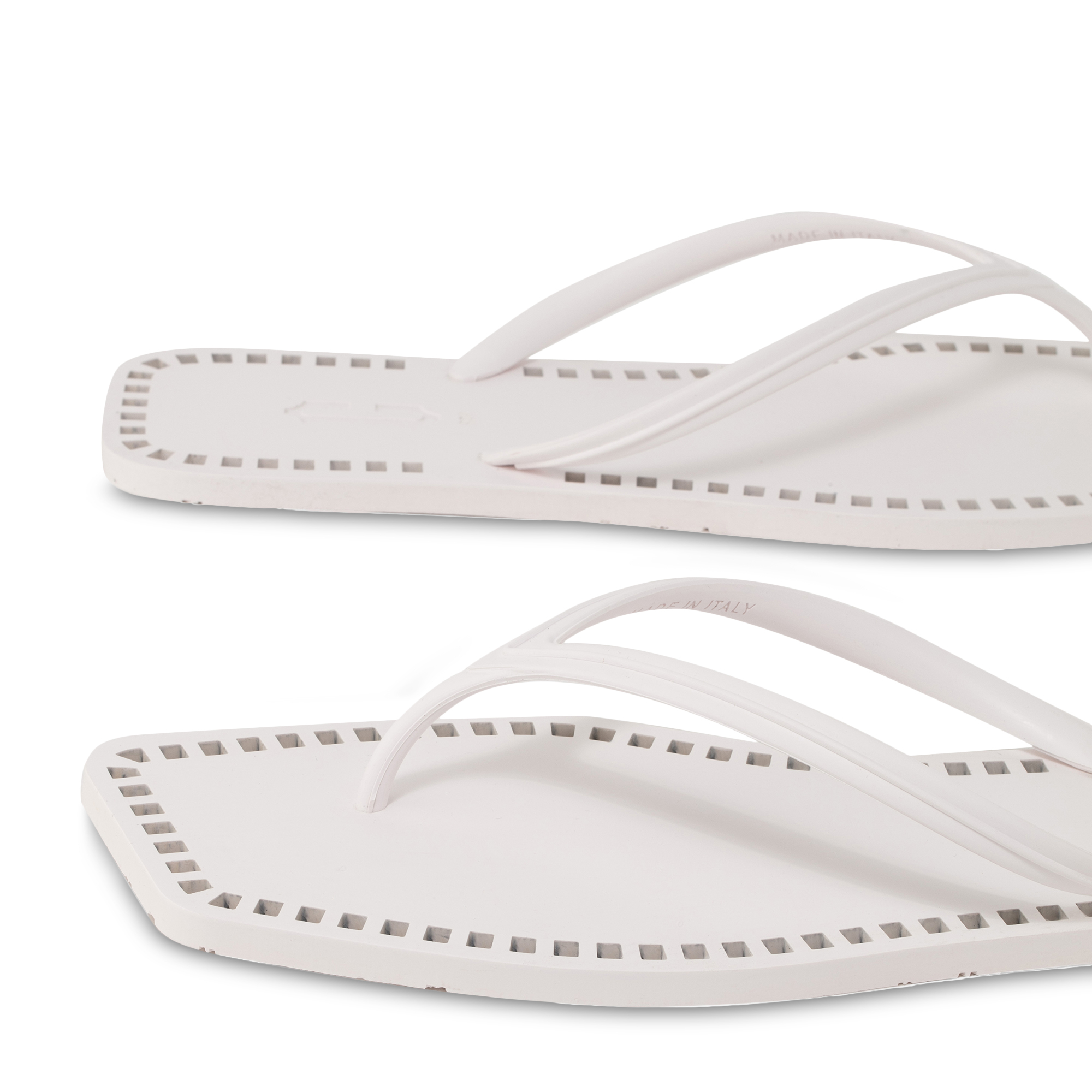 

Thong-strap sandals, White